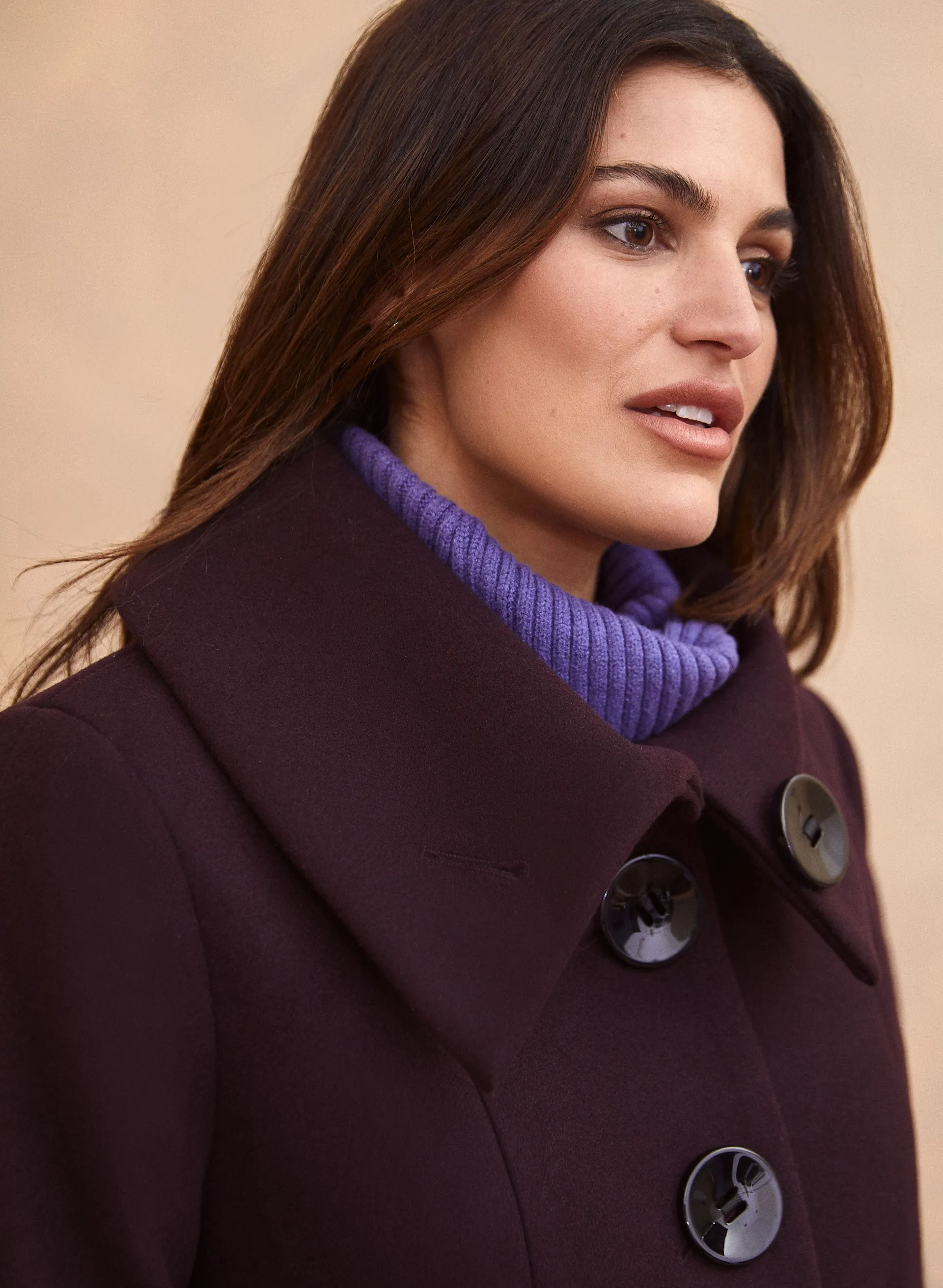 Stretch Wool Blend Coat sold by Laura product image thumbnail 2