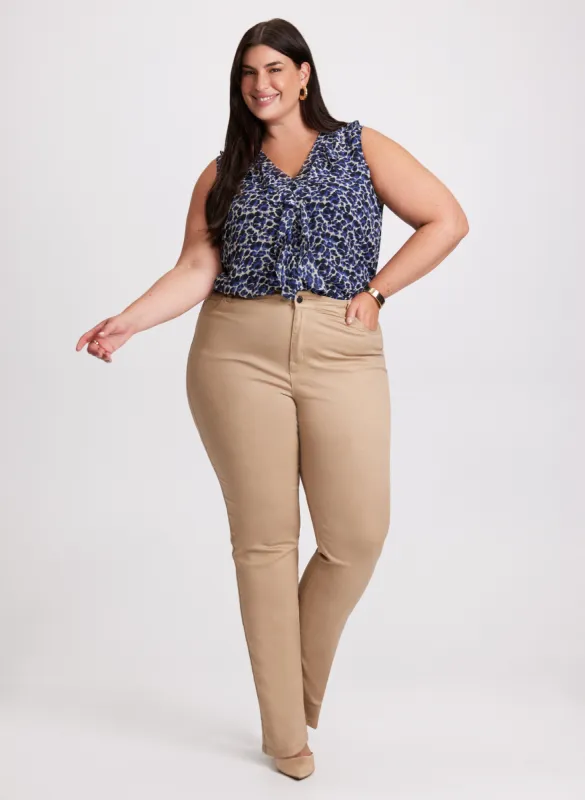Leopard Print Blouse & Slim Leg Jeans sold by Laura