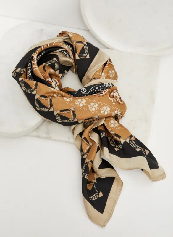Floral & Paisley Print Scarf sold by Laura