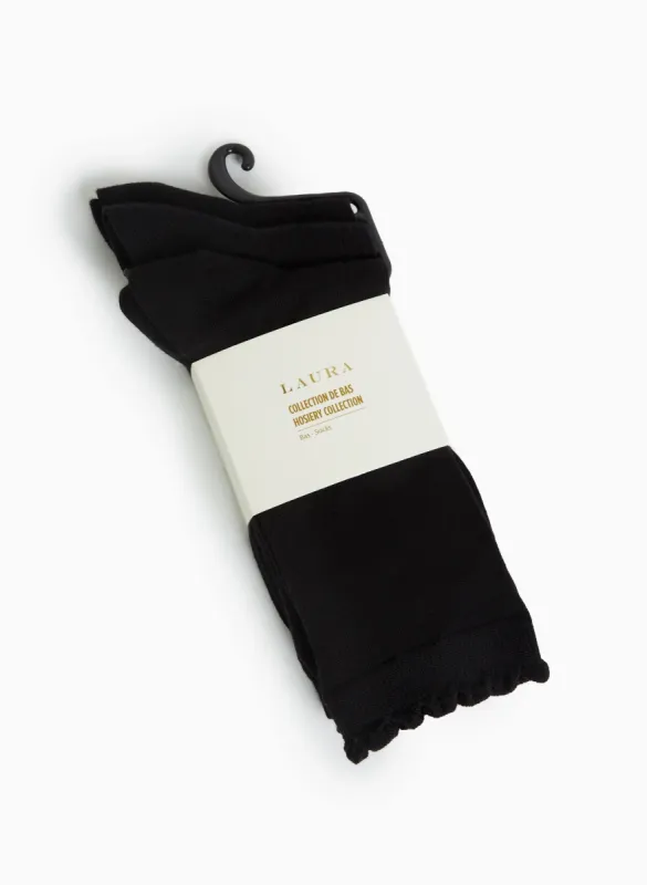 Geometric Bamboo Crew Socks 3-Pack sold by Laura