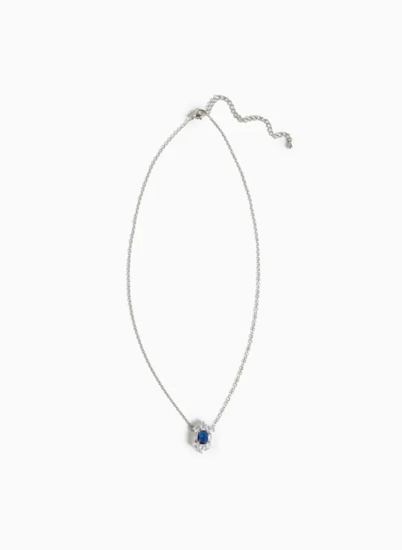 Faceted Stone Pendant Necklace sold by Laura