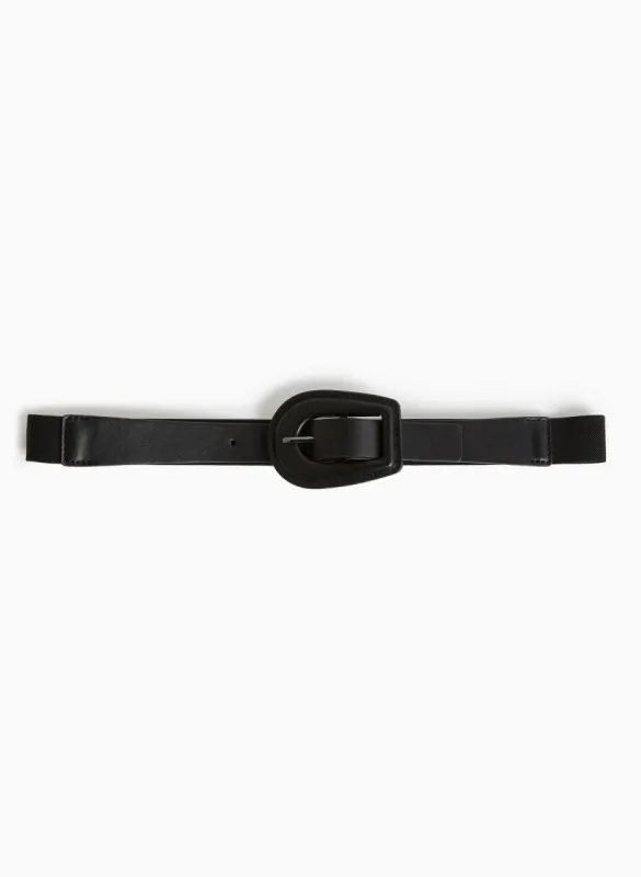 Covered Buckle Elastic Belt sold by Laura