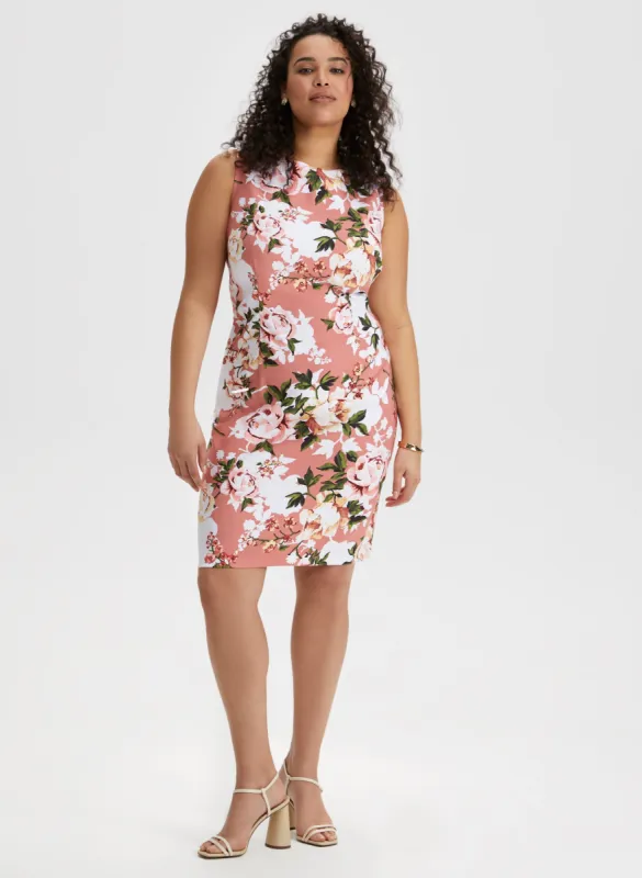 Rose Print Sleeveless Dress sold by Laura