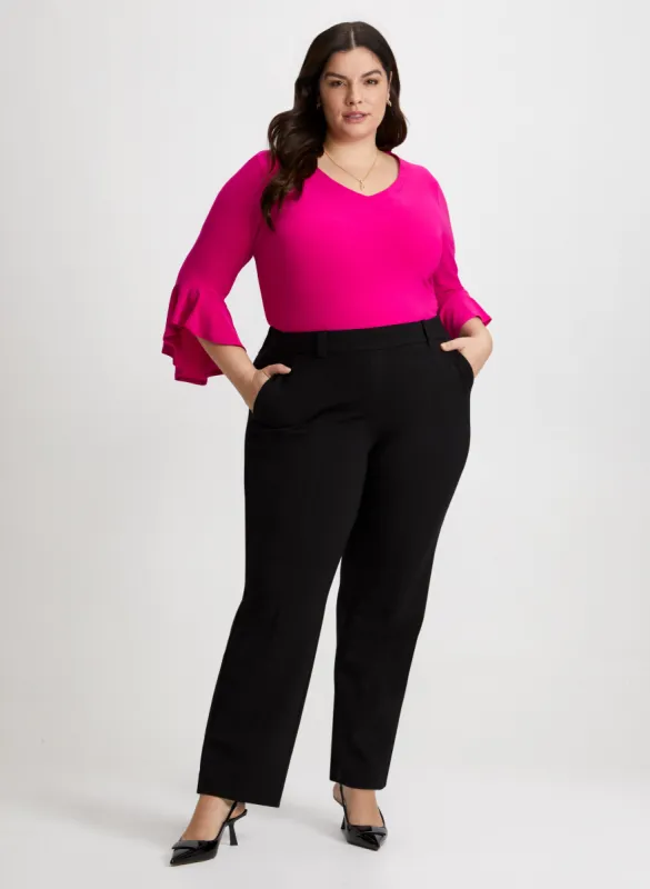 Flutter Sleeve Top & Pull-On Pants sold by Laura