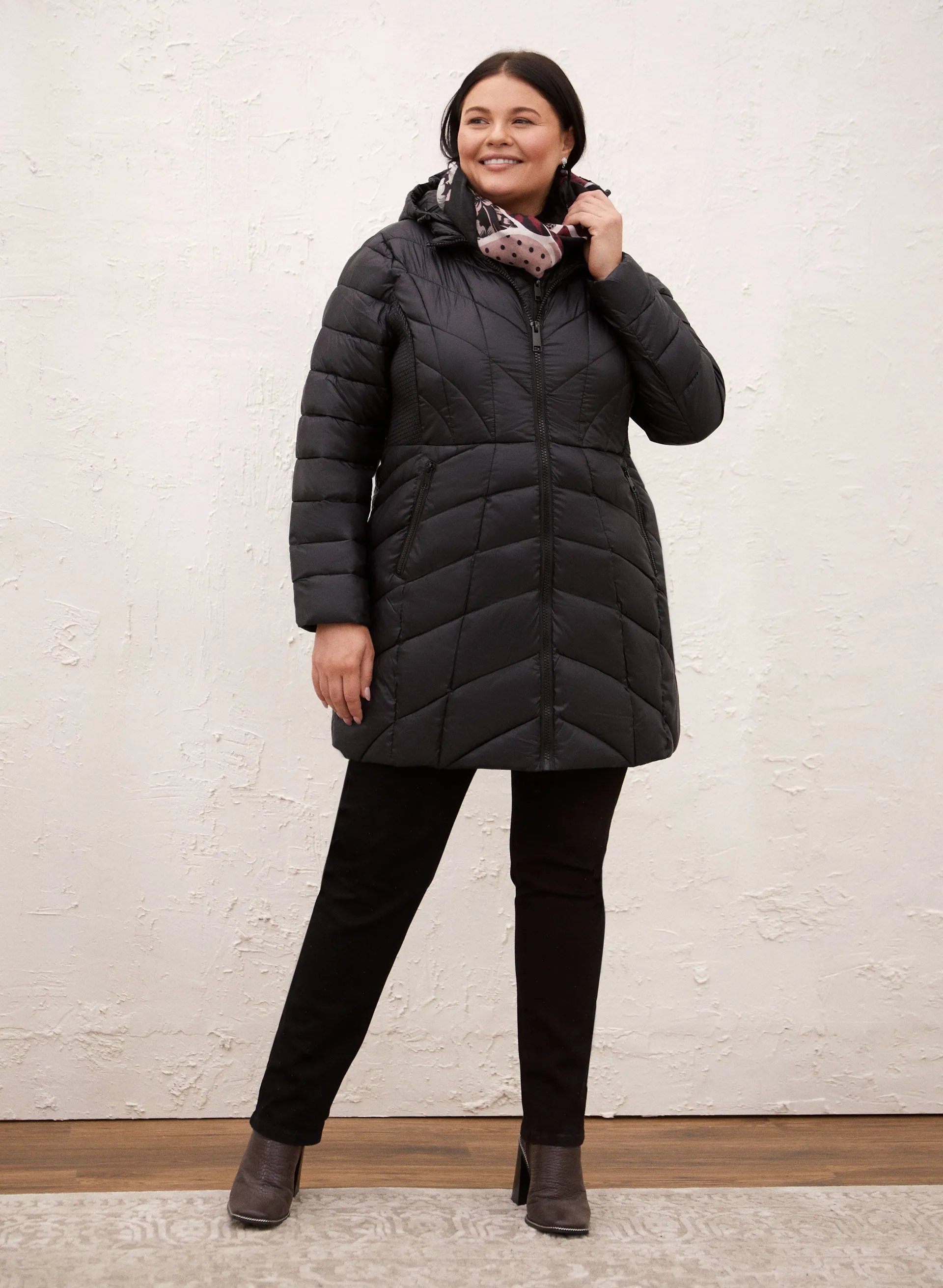 Packable Vegan Down Quilted Coat sold by Laura product image thumbnail 3