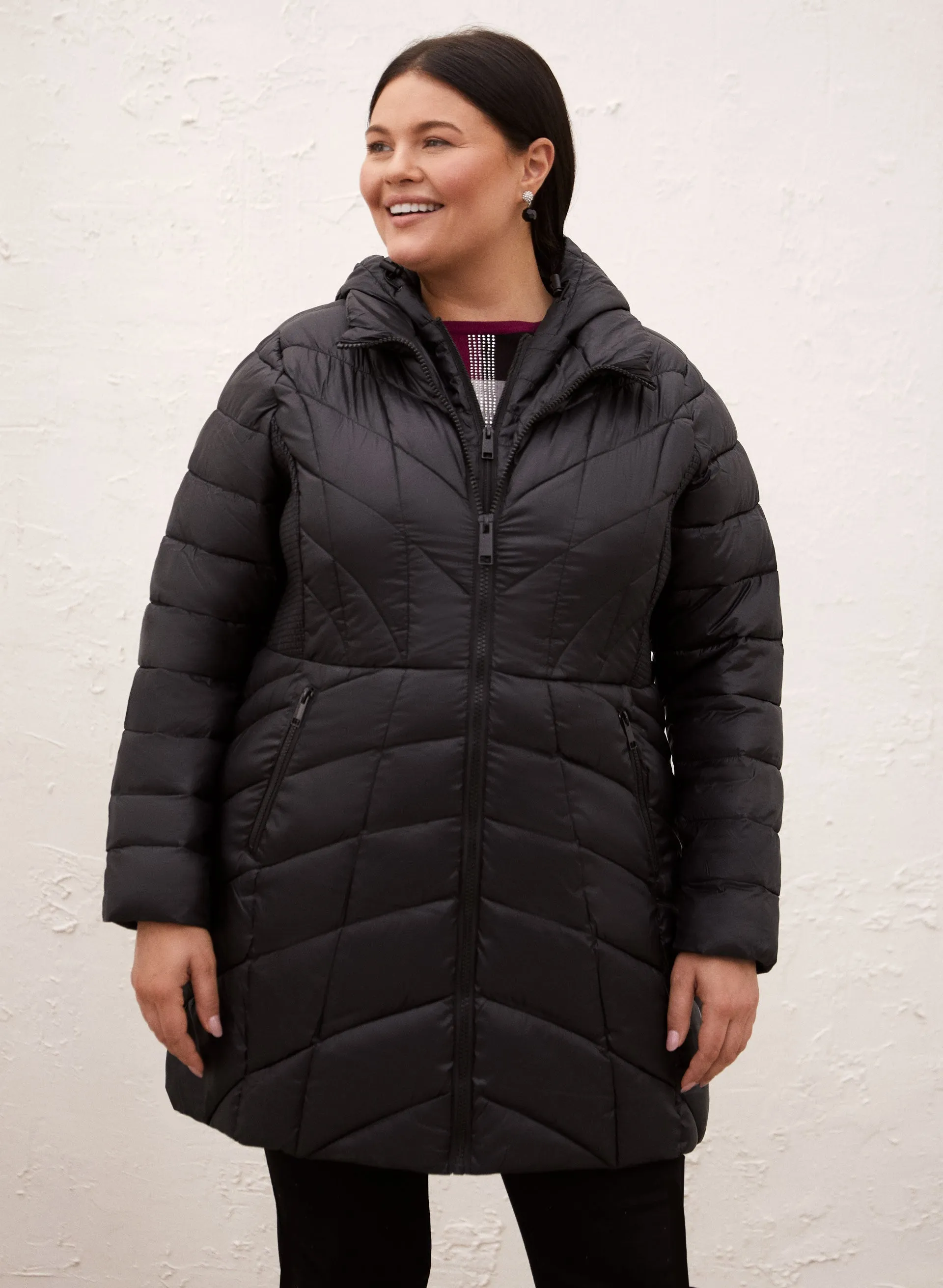 Packable Vegan Down Quilted Coat sold by Laura