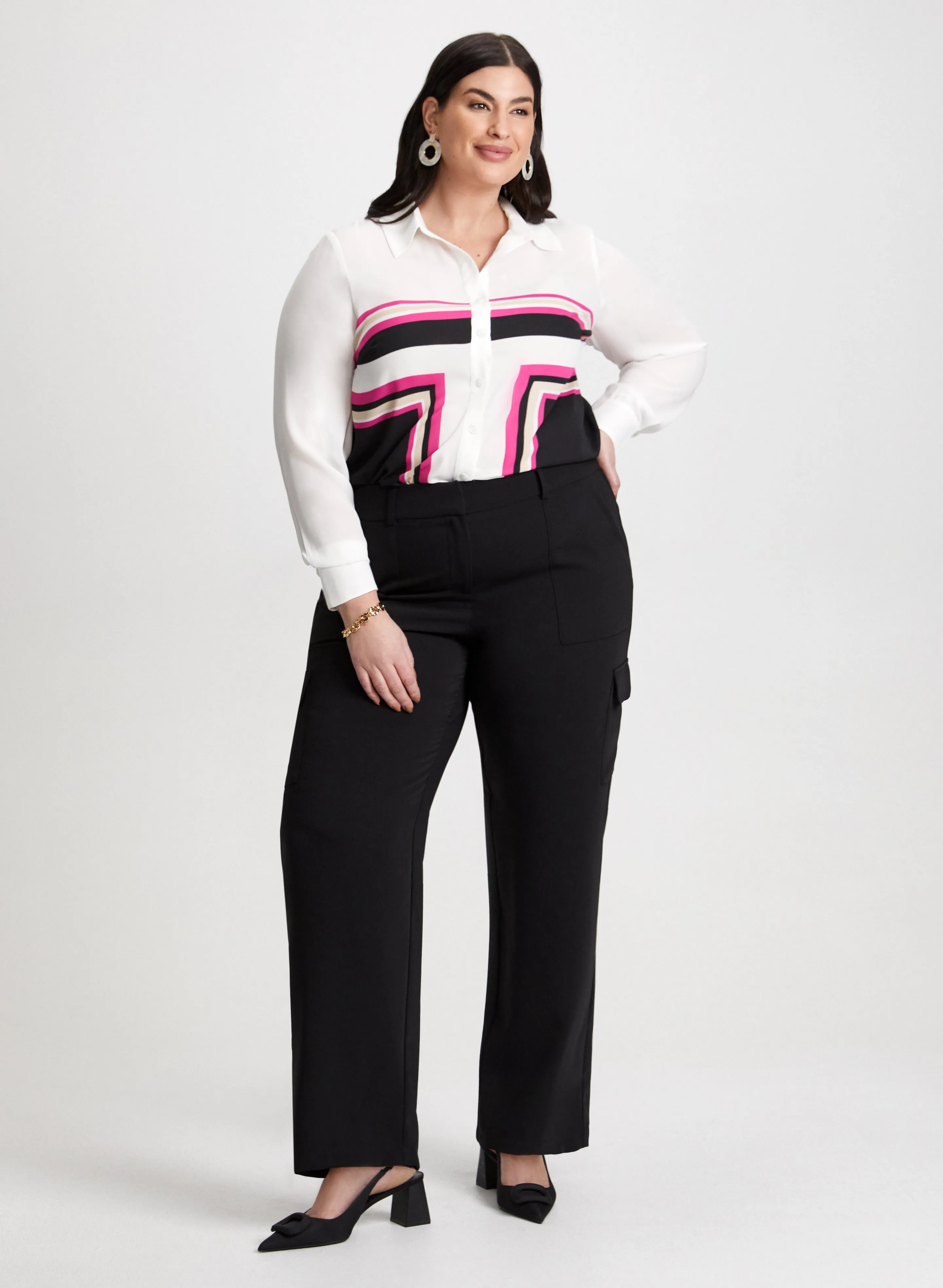 Colour Block Shirt & Cargo Pants sold by Laura