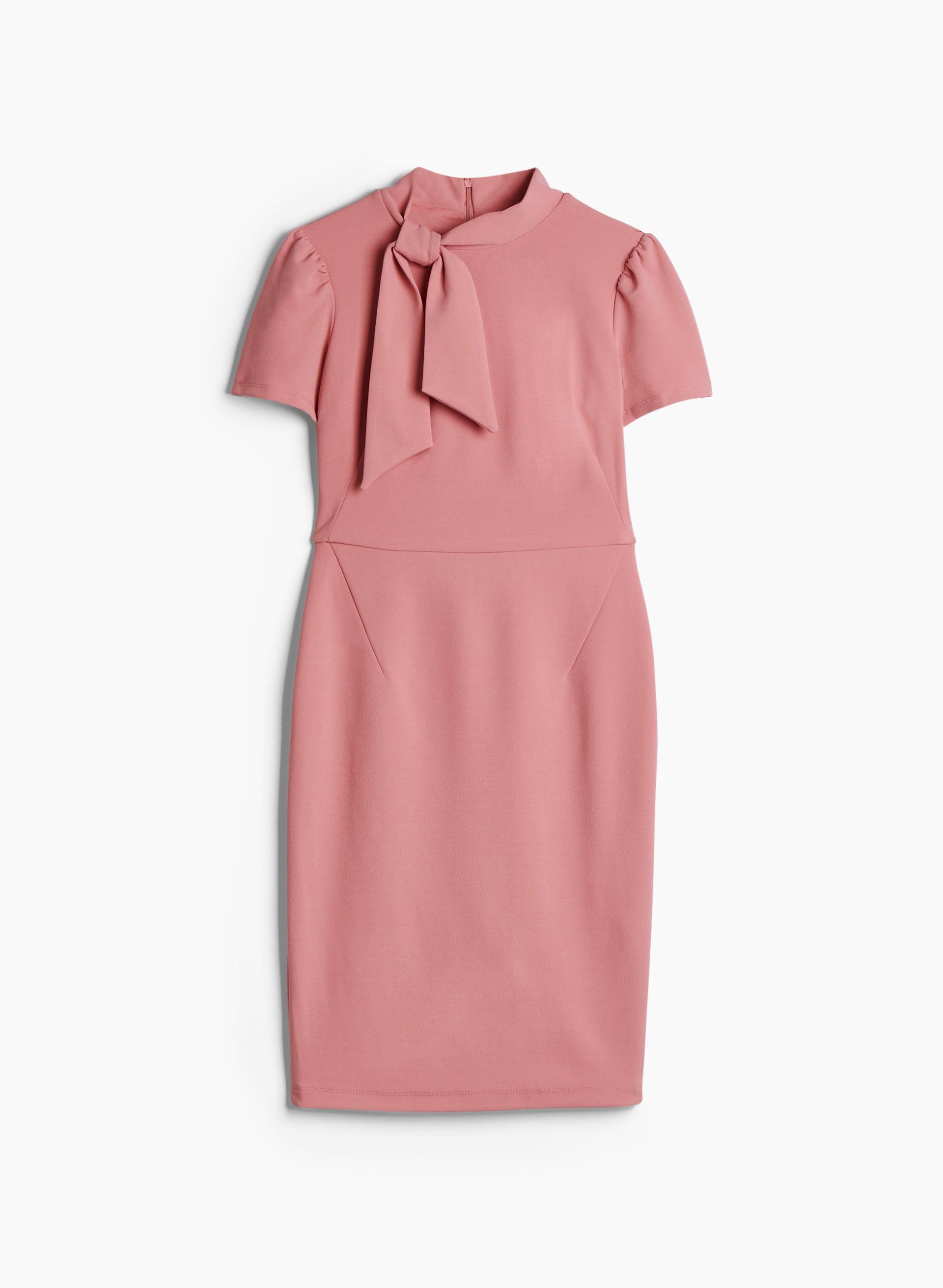 Tie Neck Short Sleeve Dress sold by Laura product image thumbnail 4