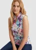 Sleeveless Floral Print Top sold by Laura