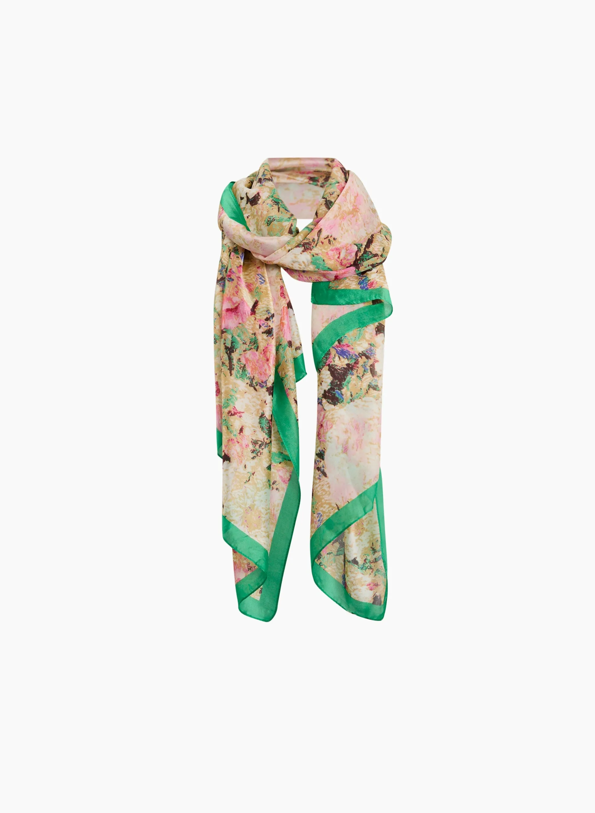 Floral Print Rectangular Scarf sold by Laura