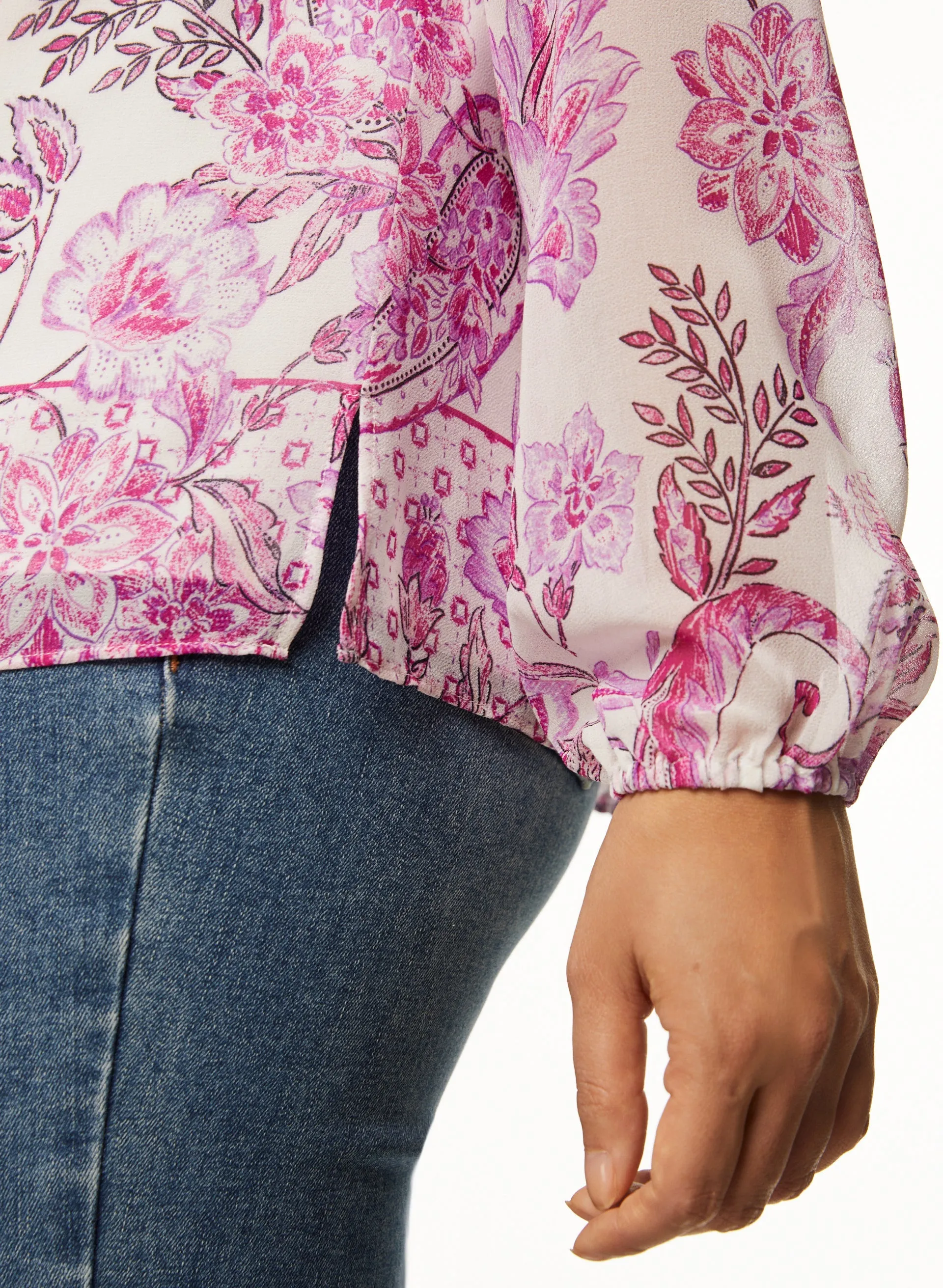 Puff Sleeve Paisley Print Blouse sold by Laura product image thumbnail 5
