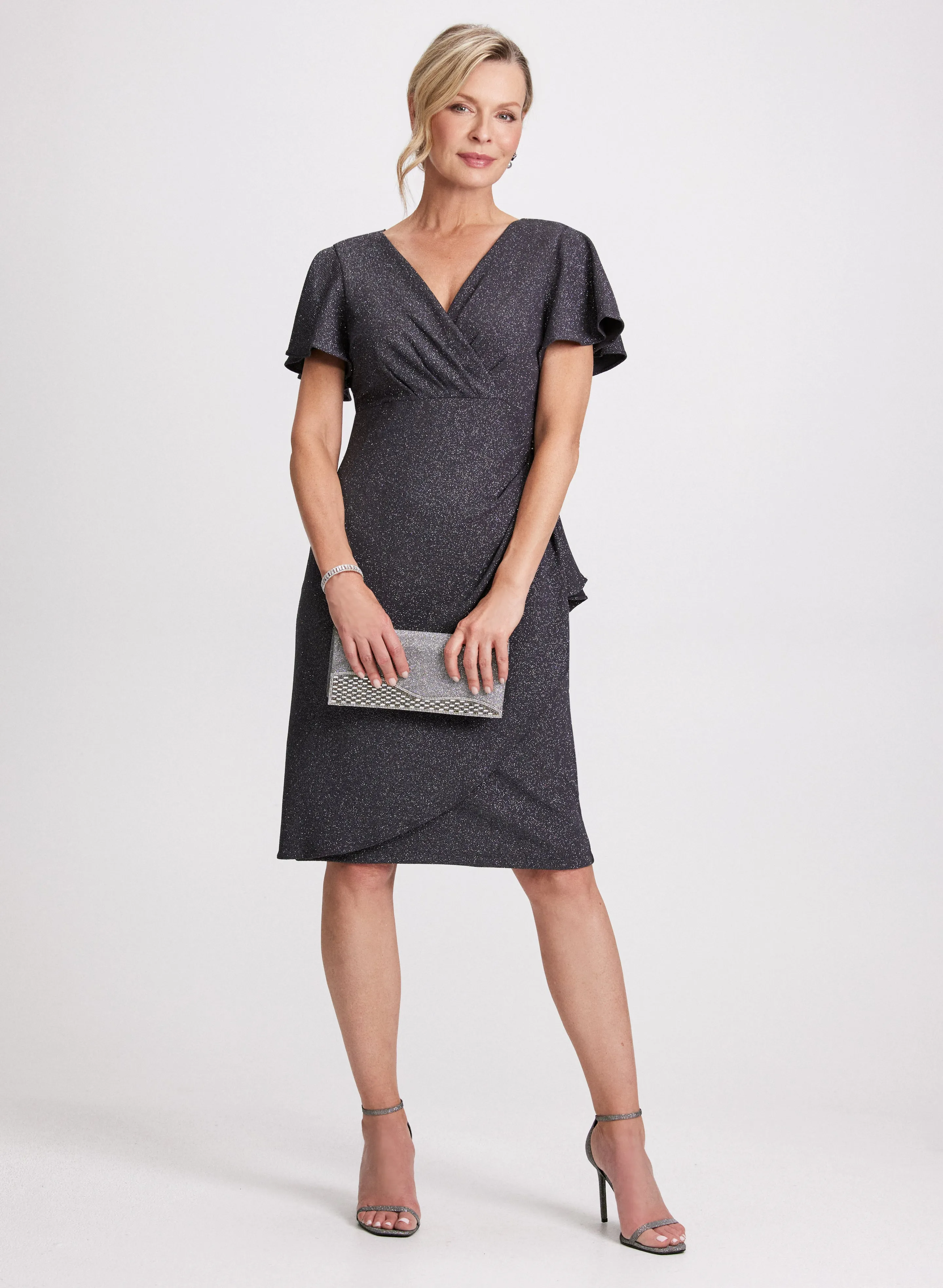 V-Neck Rhinestone Detail Dress sold by Laura product image thumbnail 4