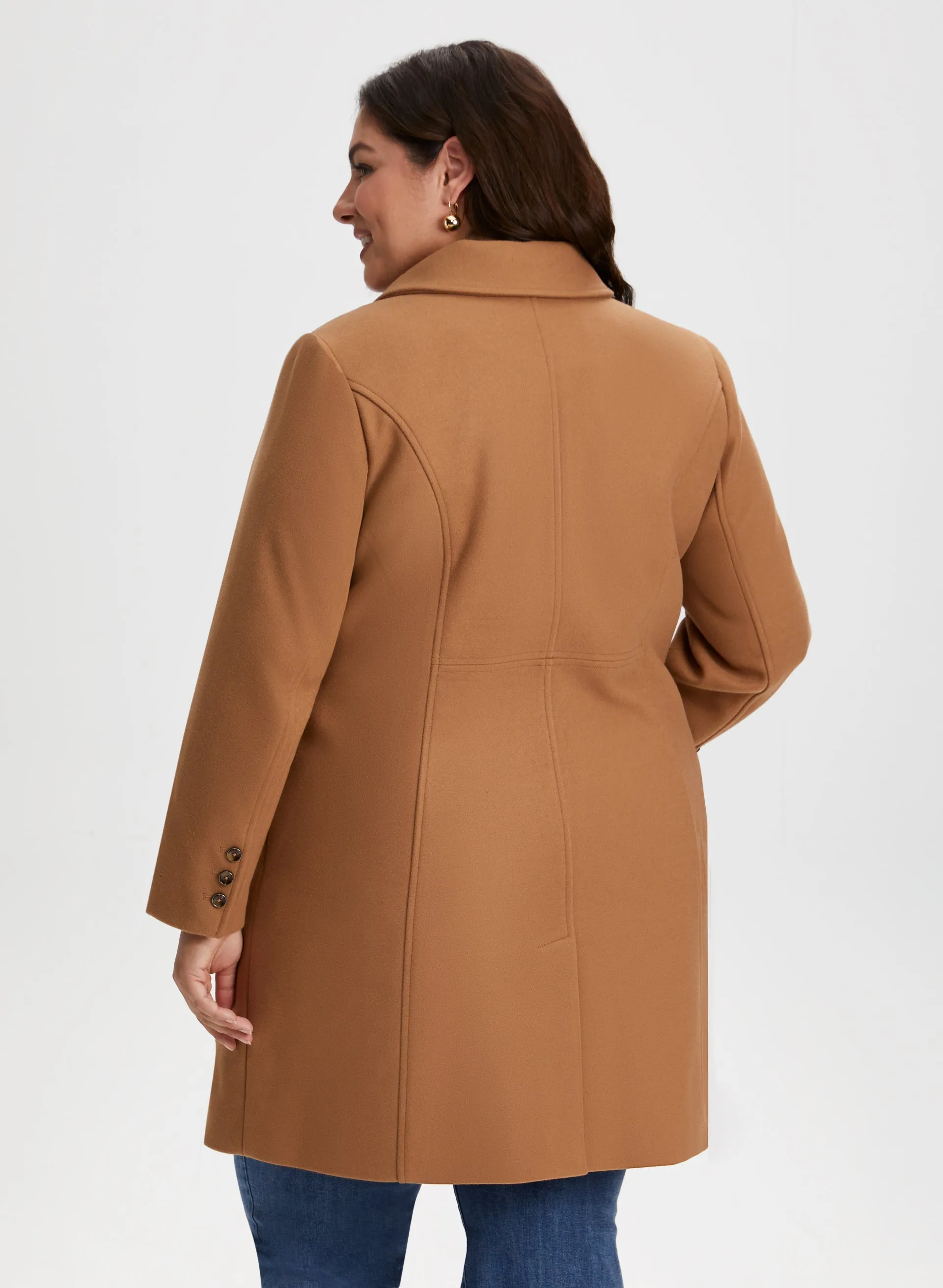 Stretch Wool Blend Coat sold by Laura product image thumbnail 2