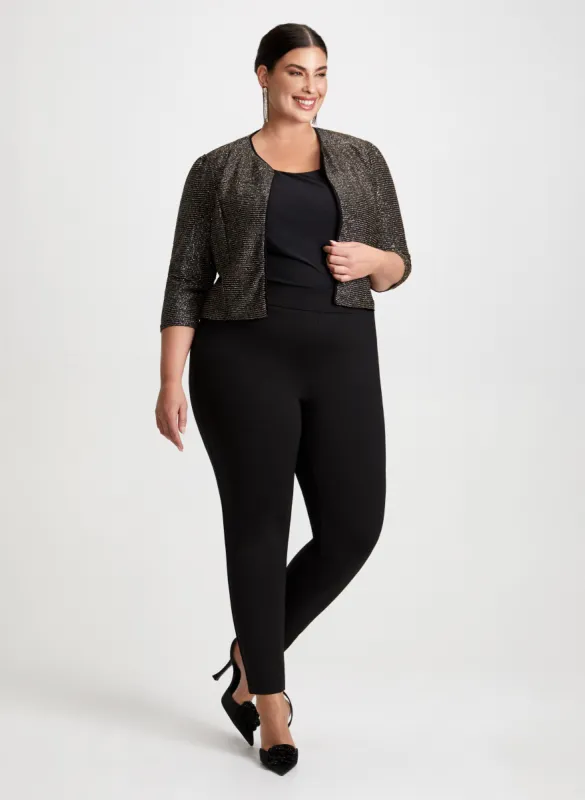Metallic Bolero & Bow Detail Pants sold by Laura