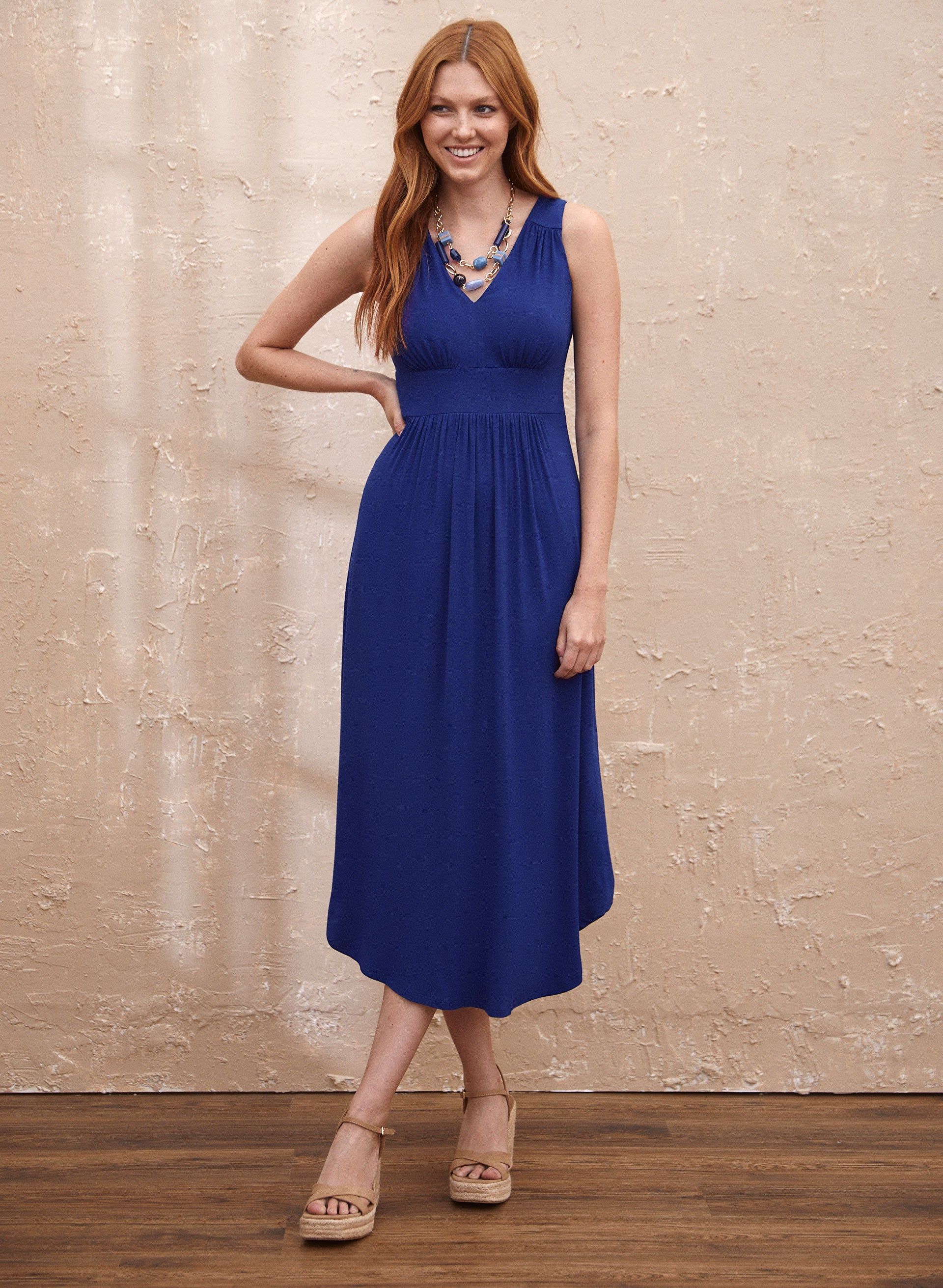 Sleeveless V-Neck Dress sold by Laura