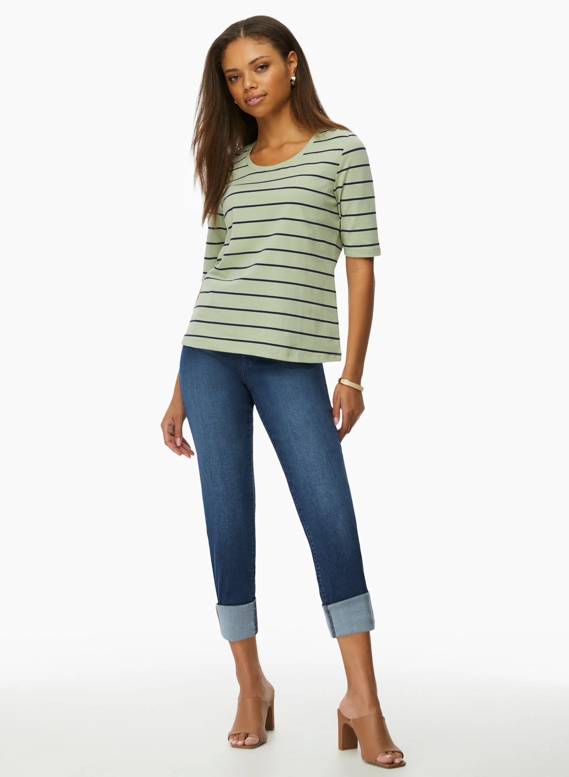 Pull-On Denim Capris sold by Laura product image thumbnail 3