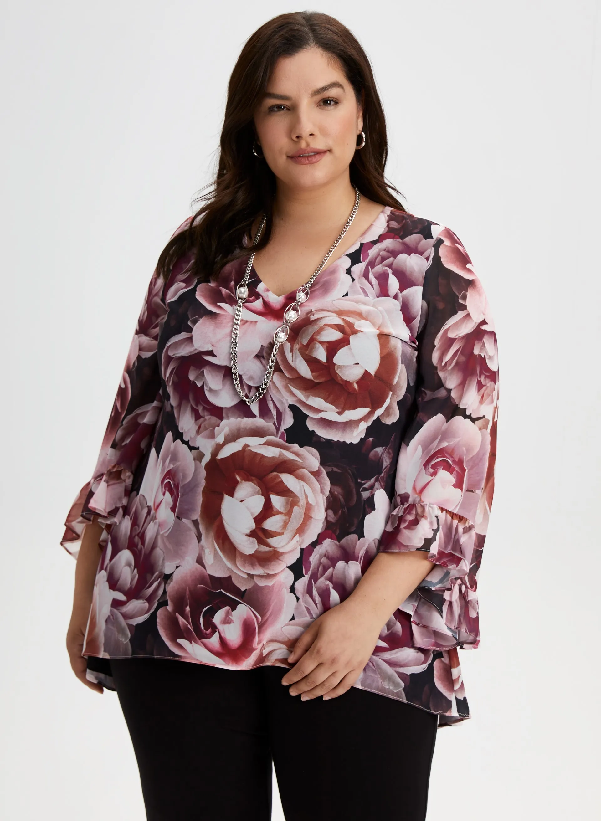 Floral 3/4 Sleeve Blouse sold by Laura