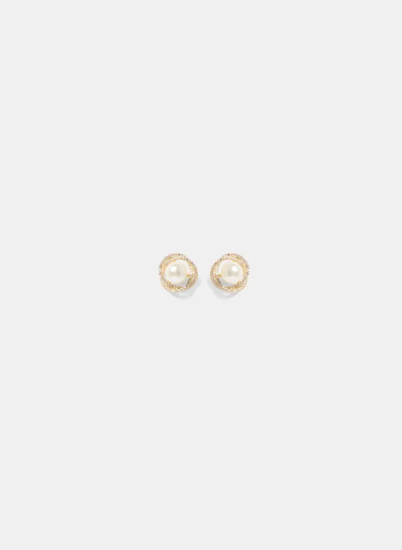 Pearl & Crystal Earrings sold by Laura