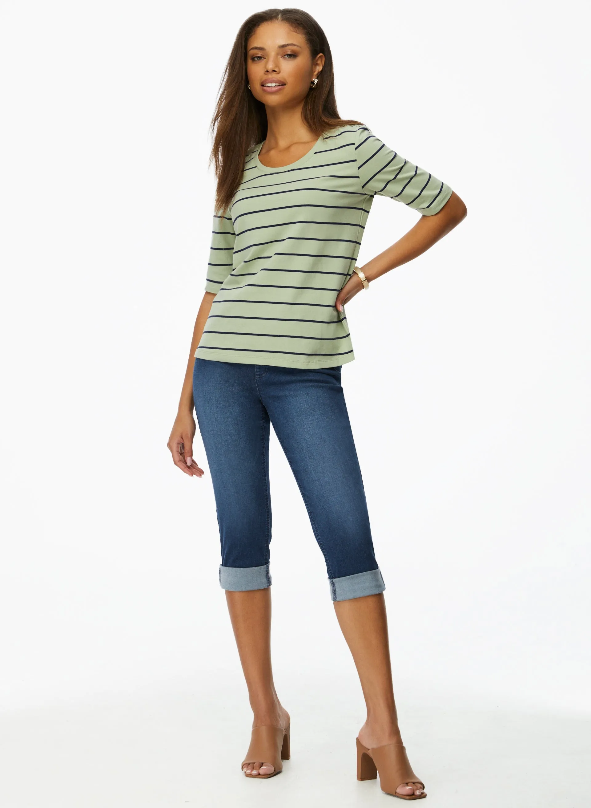 Stripe Print Tee sold by Laura product image thumbnail 4