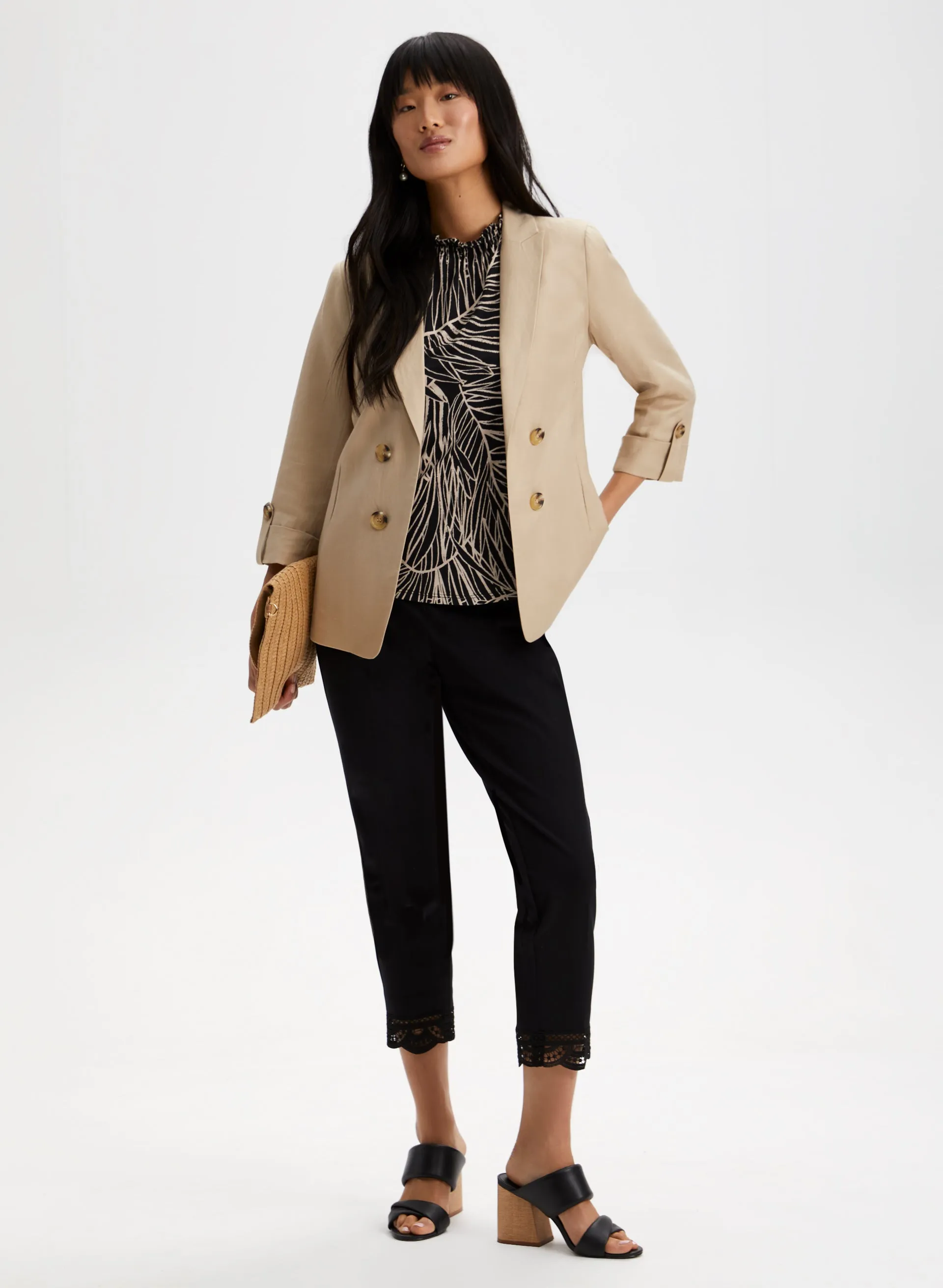 Palm Print Sleeveless Top sold by Laura product image thumbnail 3