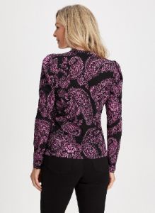 Long Sleeve Paisley Print Top sold by Laura