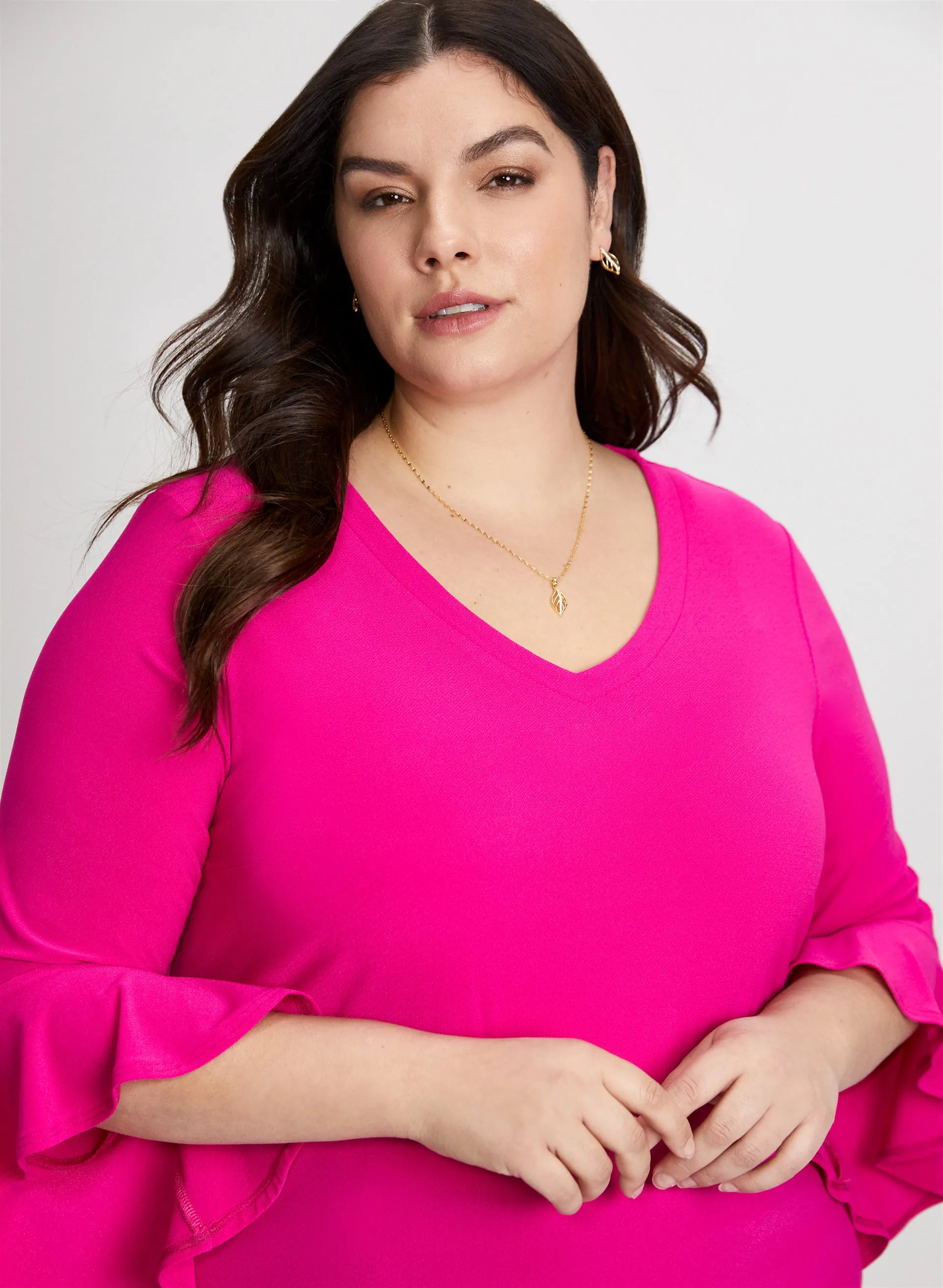 Flutter Sleeve V-Neck Top sold by Laura product image thumbnail 2