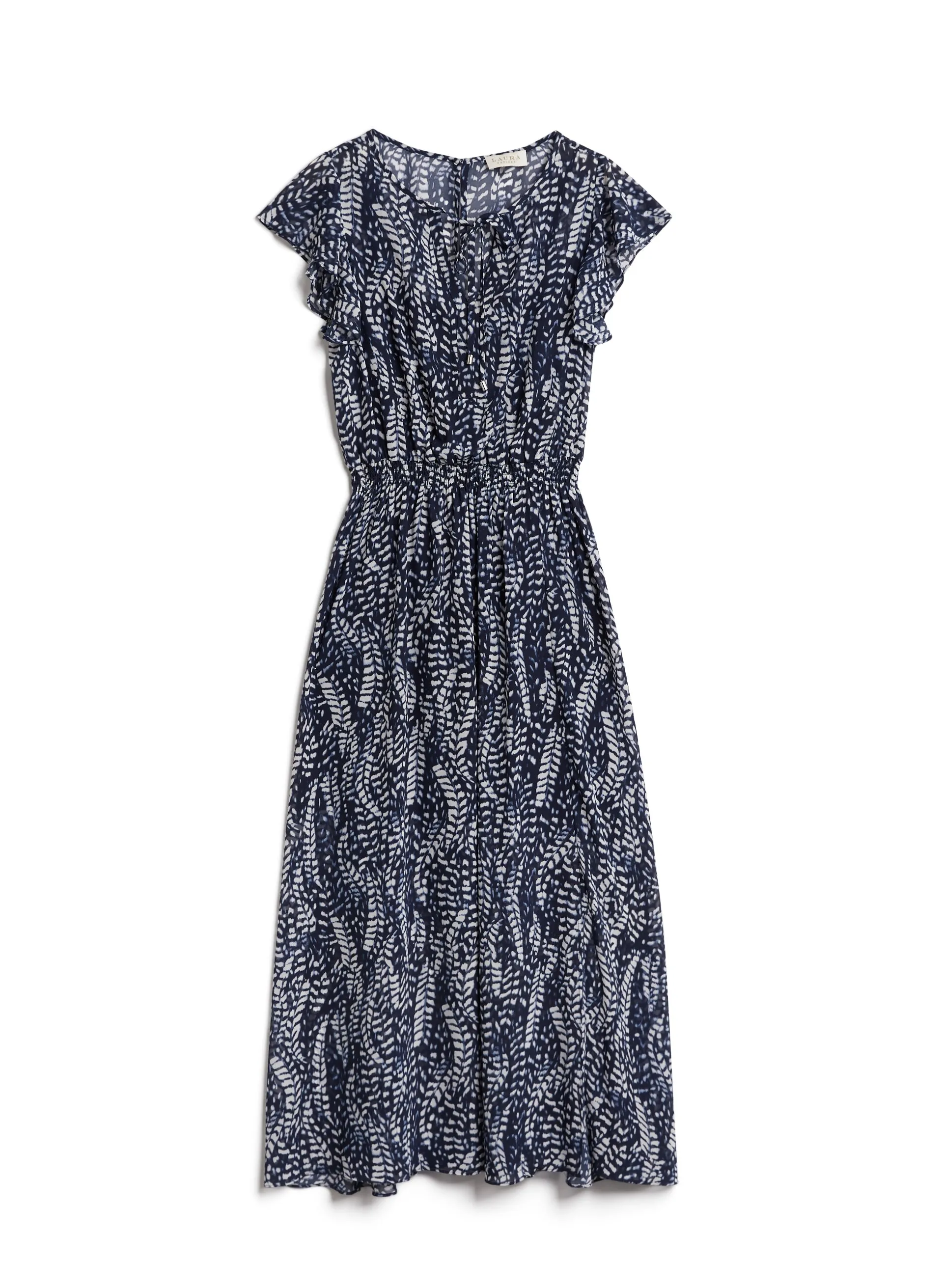 Feather Print Chiffon Maxi Dress sold by Laura product image thumbnail 5