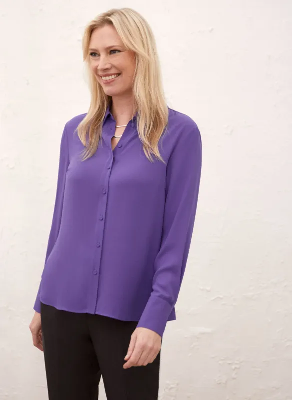 Long Sleeve Button-Down Blouse sold by Laura