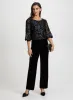 Floral Mesh top & Velour Pants sold by Laura