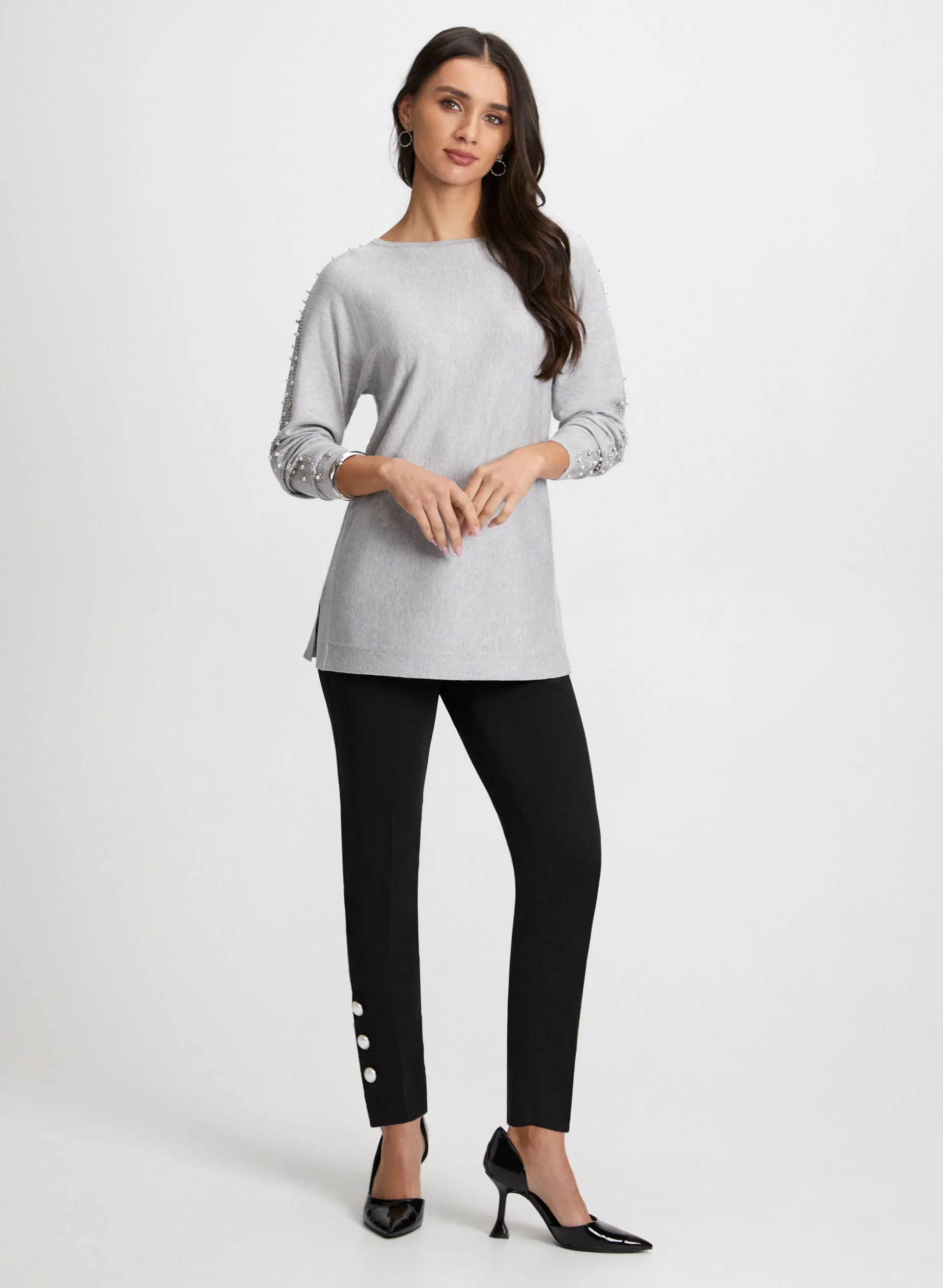 Pearl & Stud Detail Sweater sold by Laura product image thumbnail 3