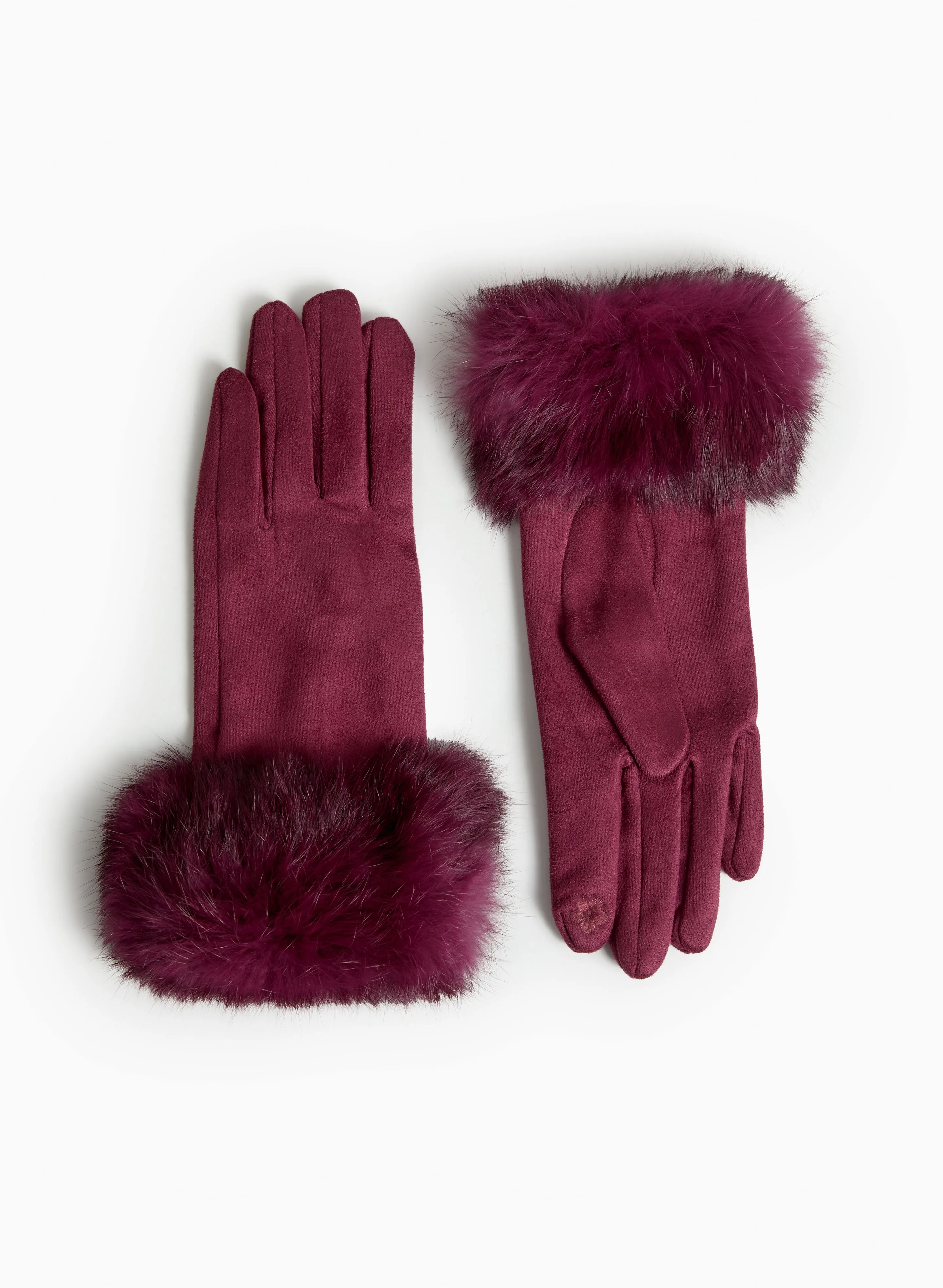 Genuine Fur Cuff Gloves sold by Laura