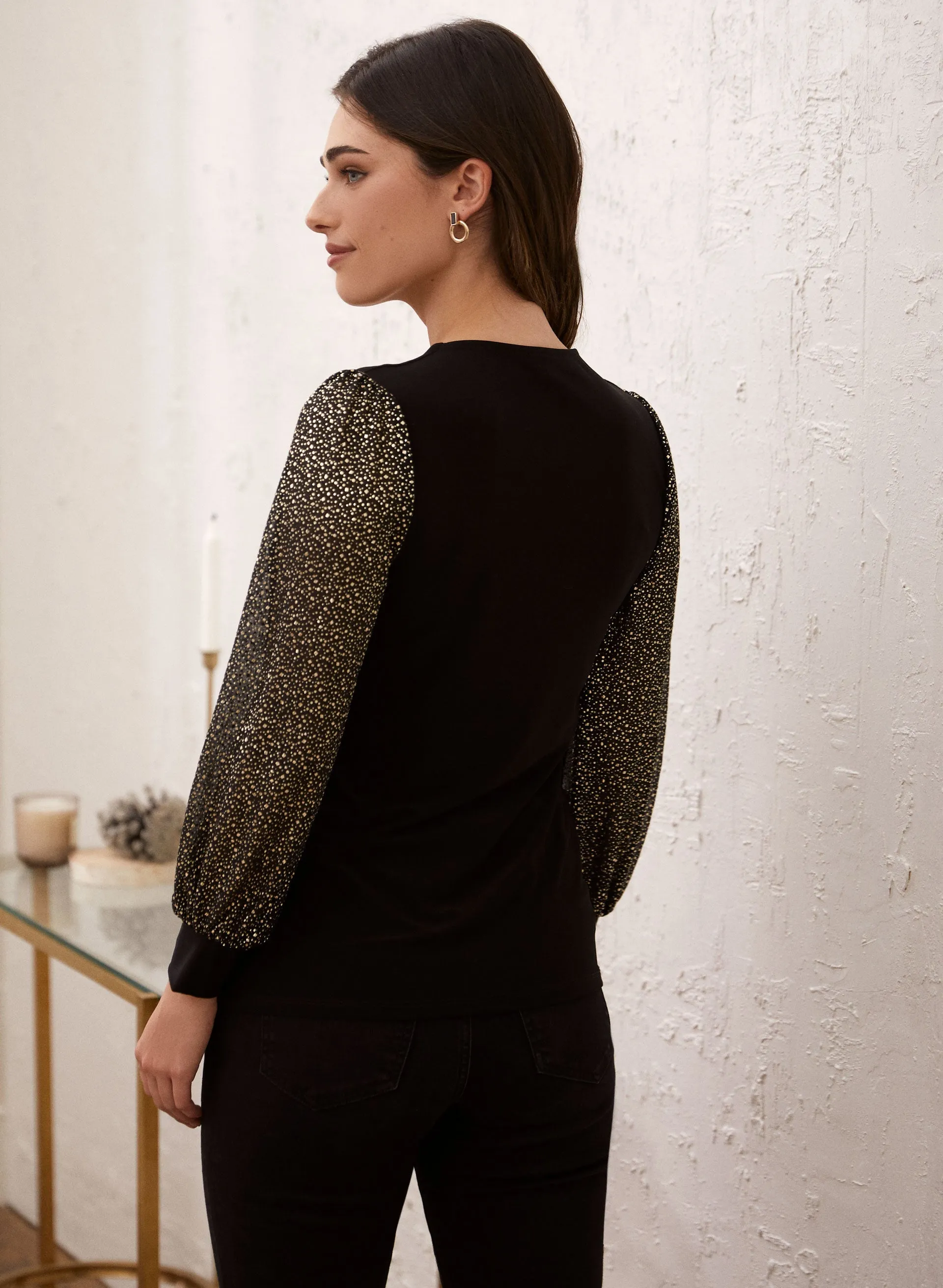 Blouse With Shimmer Sleeves sold by Laura product image thumbnail 3