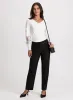 Lace Detail V-Neck Sweater & City Fit Straight Leg Pants sold by Laura
