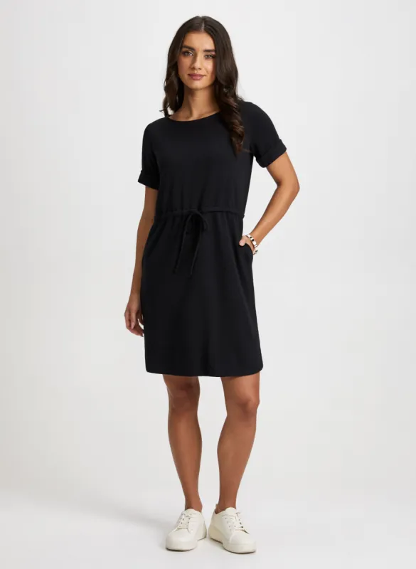 Short Sleeve Dress & Two-Tone Bracelet sold by Laura