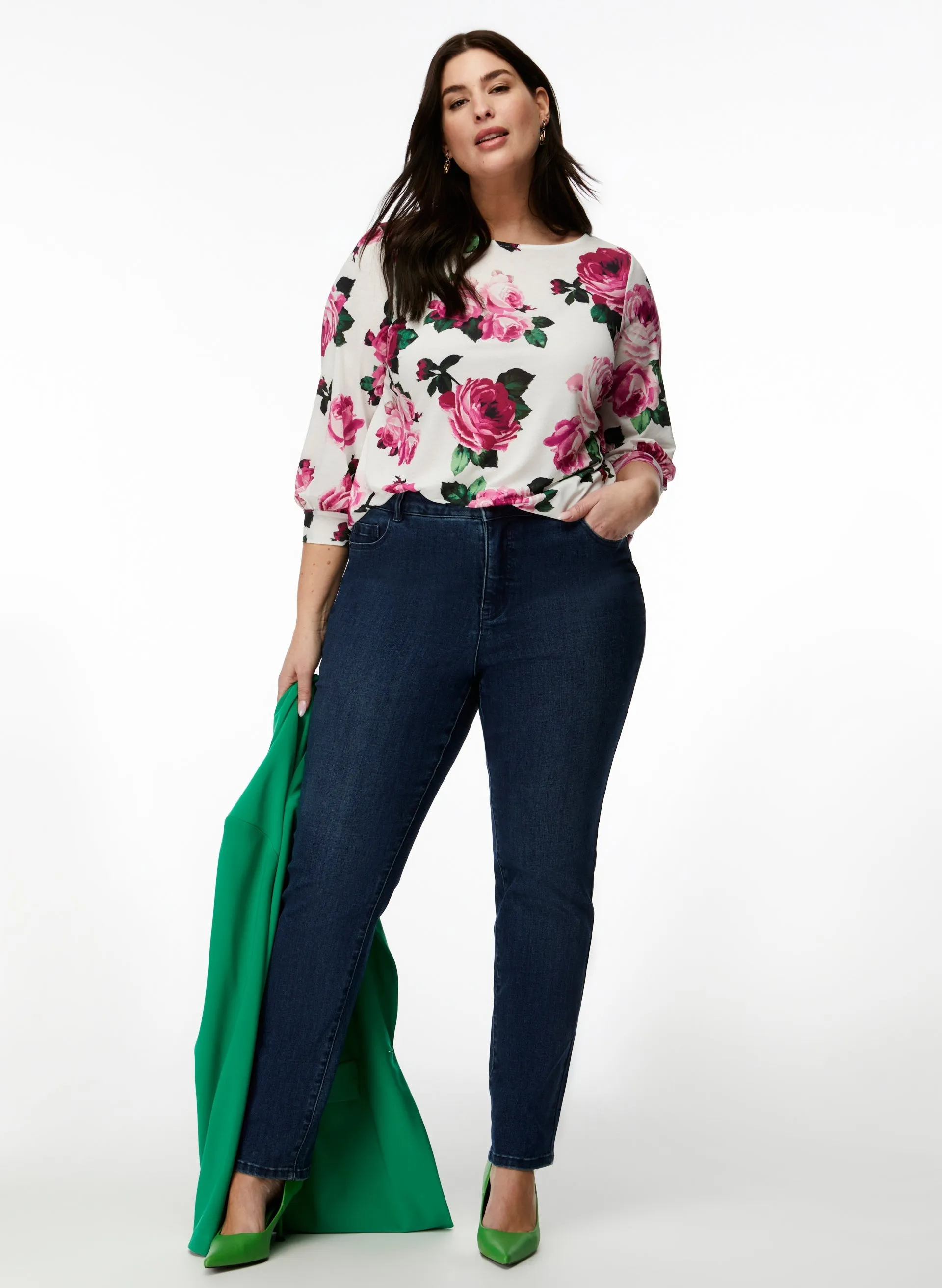 Floral Print 3/4 Sleeve Top sold by Laura product image thumbnail 4