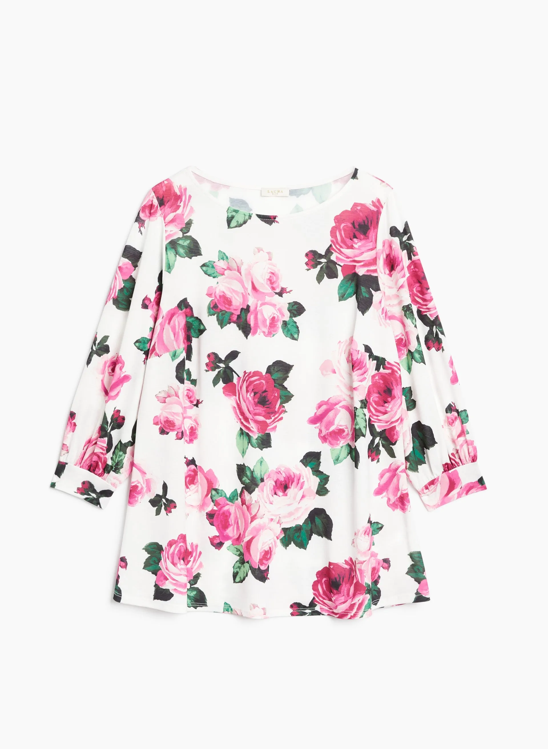 Floral Print 3/4 Sleeve Top sold by Laura product image thumbnail 5