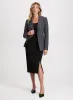 Rosette Detail Blazer & Front Slit Pencil Skirt sold by Laura