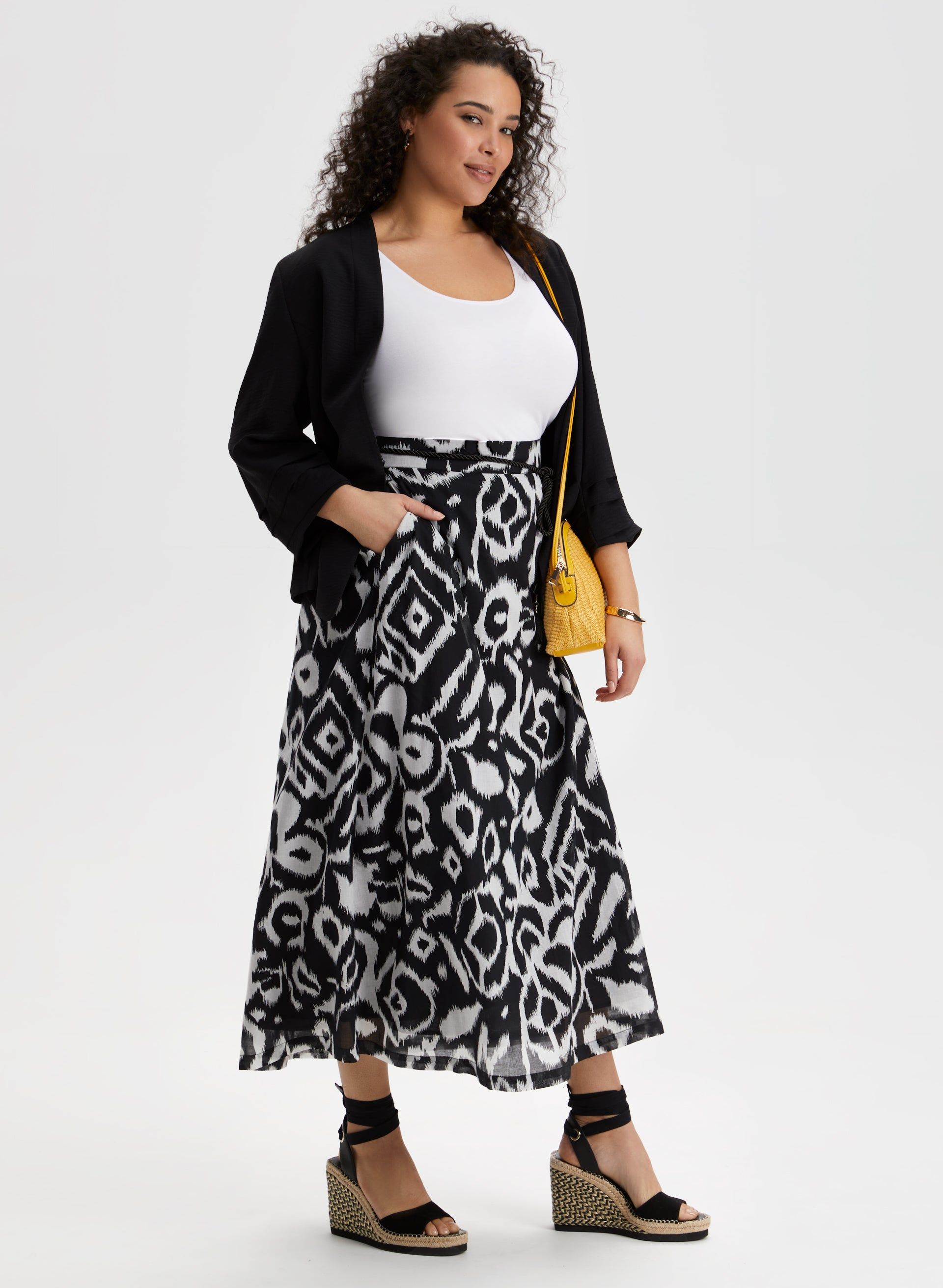 Abstract Print Maxi Skirt sold by Laura product image thumbnail 5