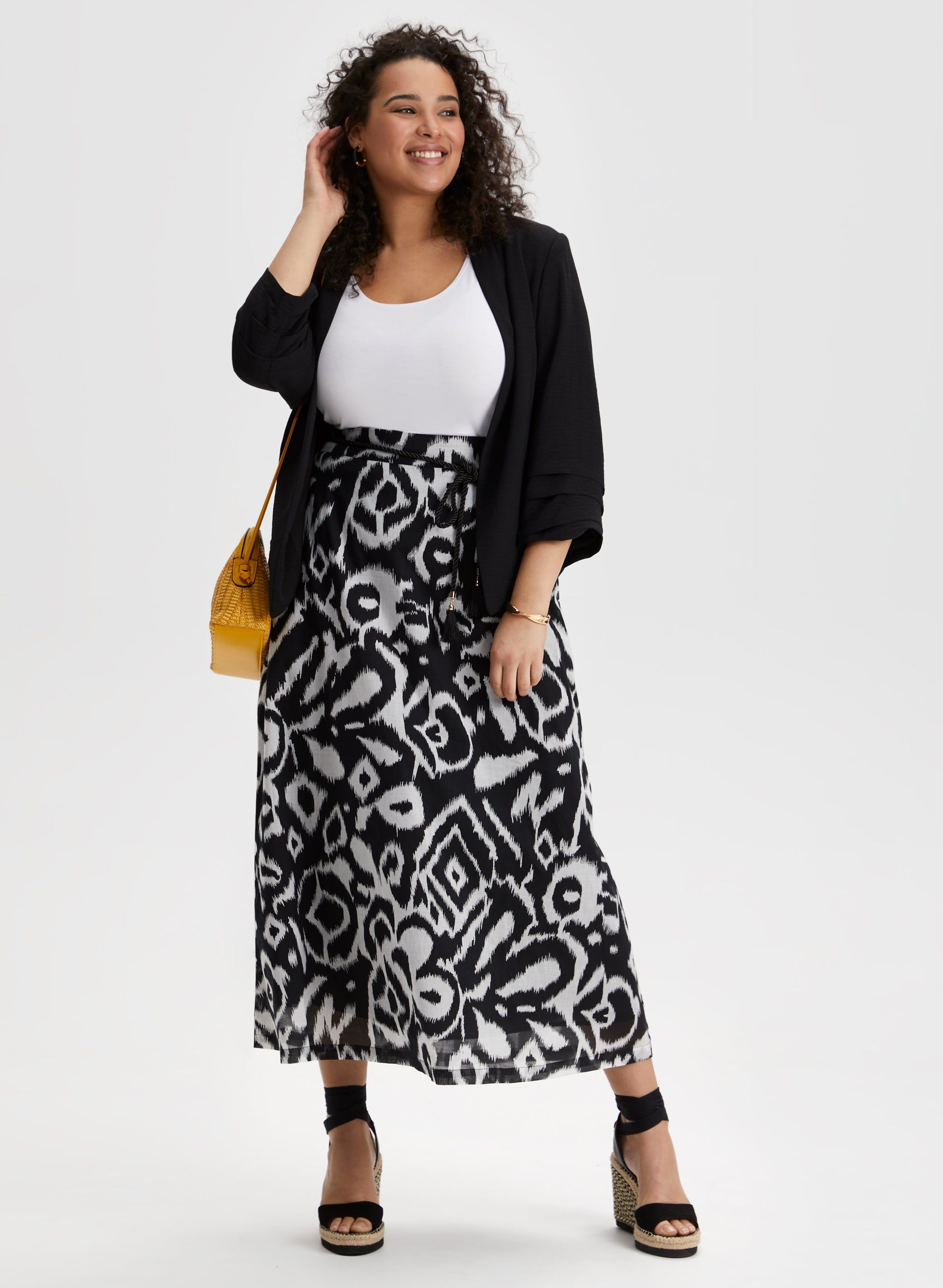 Abstract Print Maxi Skirt sold by Laura product image thumbnail 3