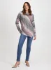Asymmetric Stripe Print Top & Slim Leg Jeans sold by Laura