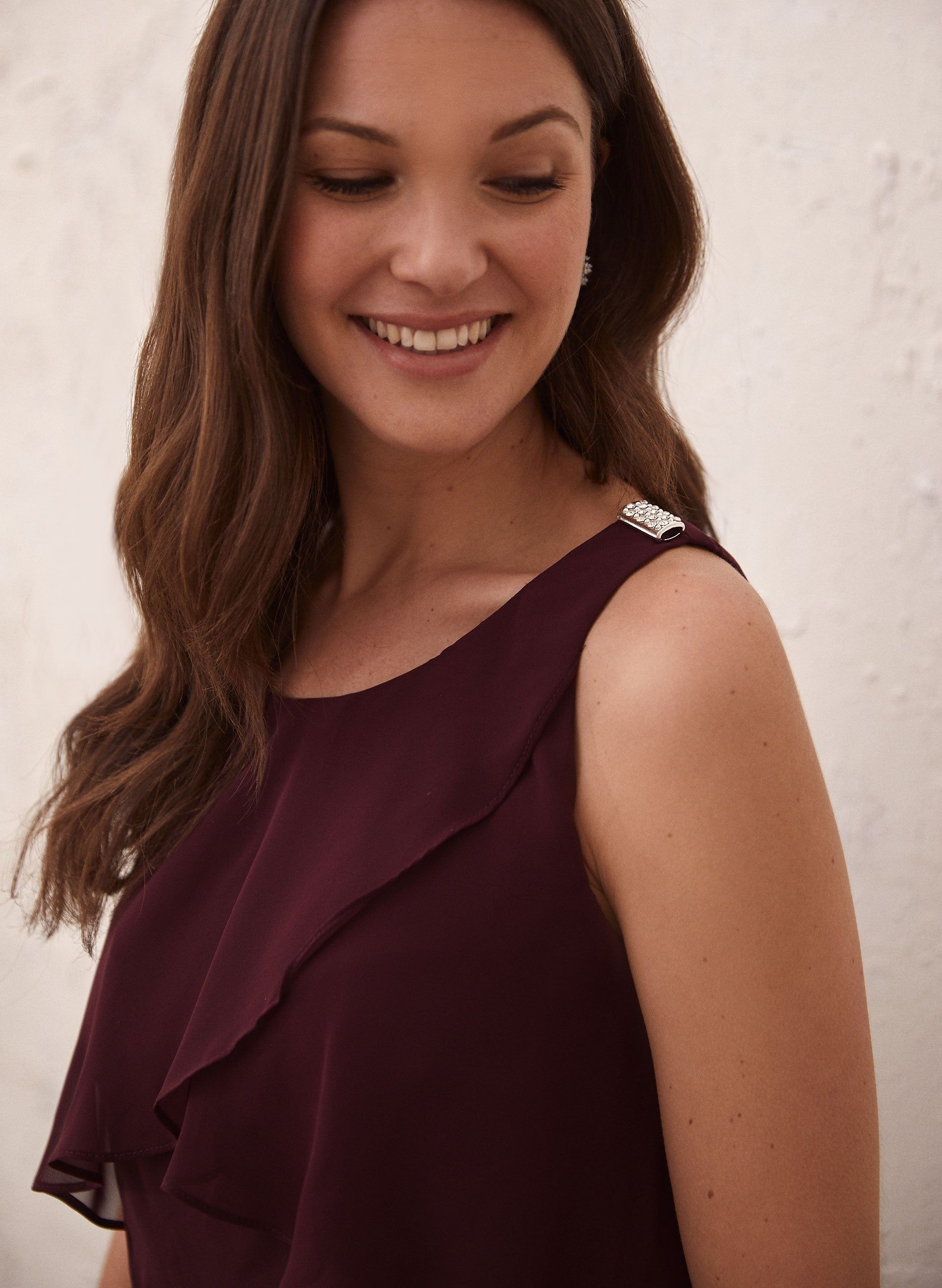 Tiered Ruffle Chiffon Dress sold by Laura product image thumbnail 2