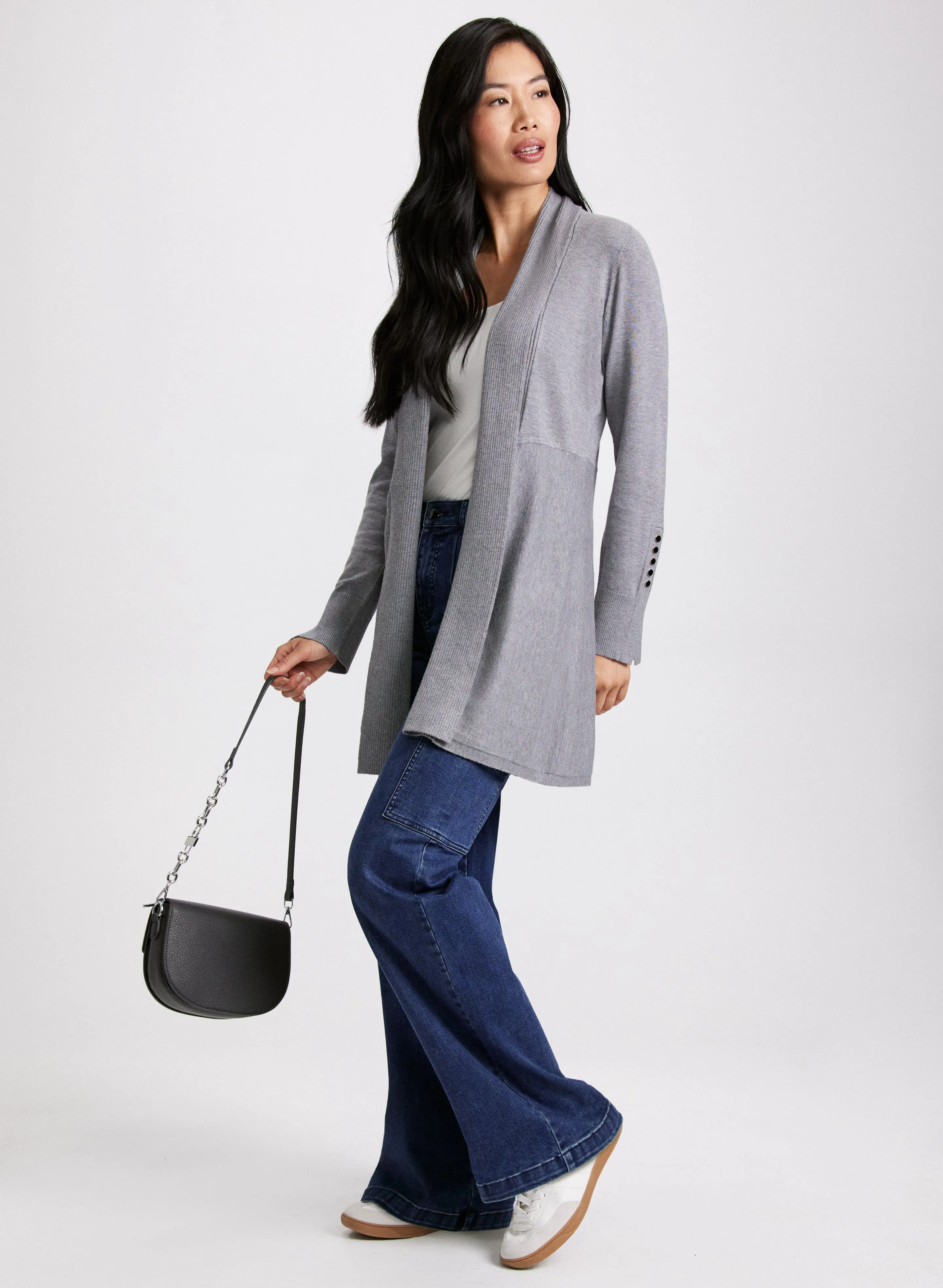 Button Detail Cardigan & Cargo Jeans sold by Laura