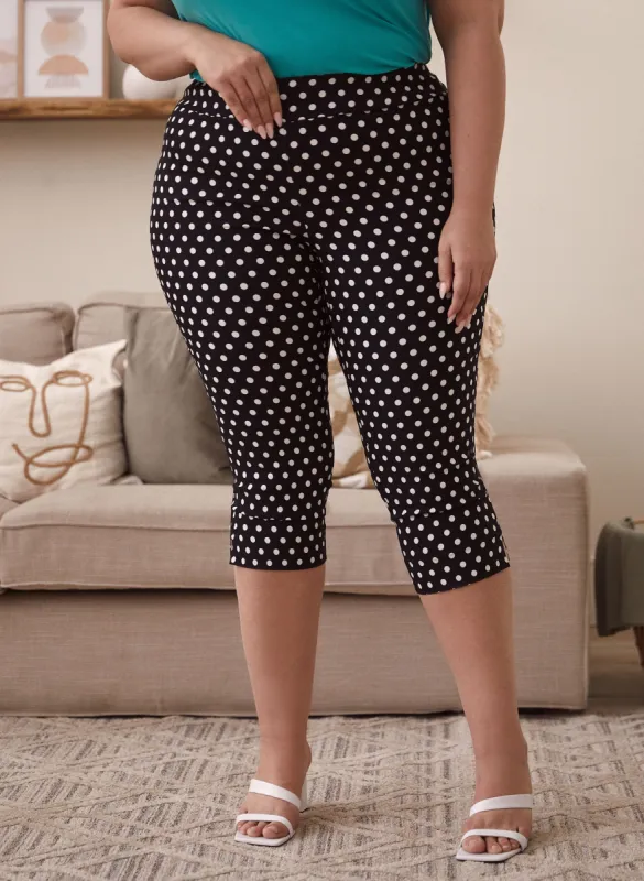 Polka Dot Pull-On Capris sold by Laura
