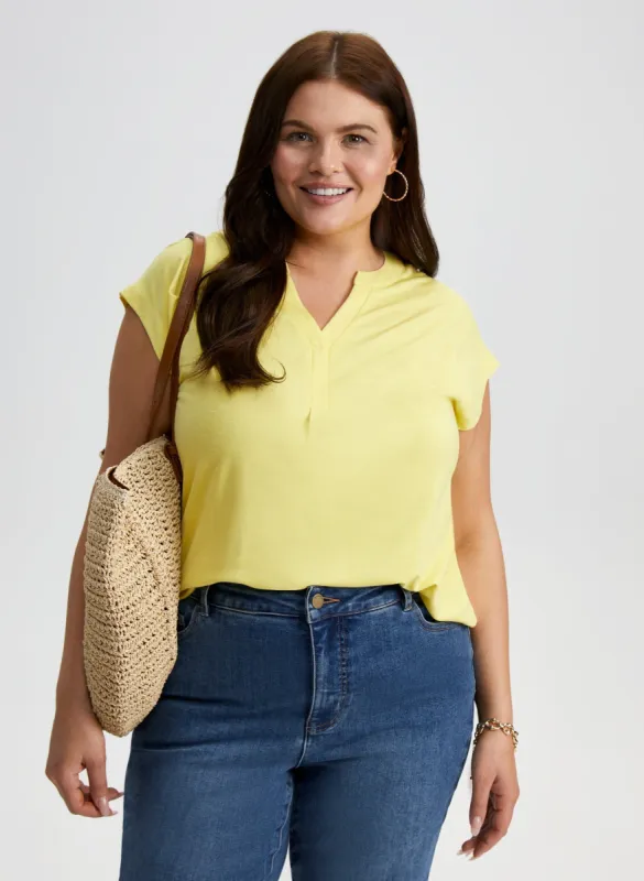 Open V-Neck Tee sold by Laura