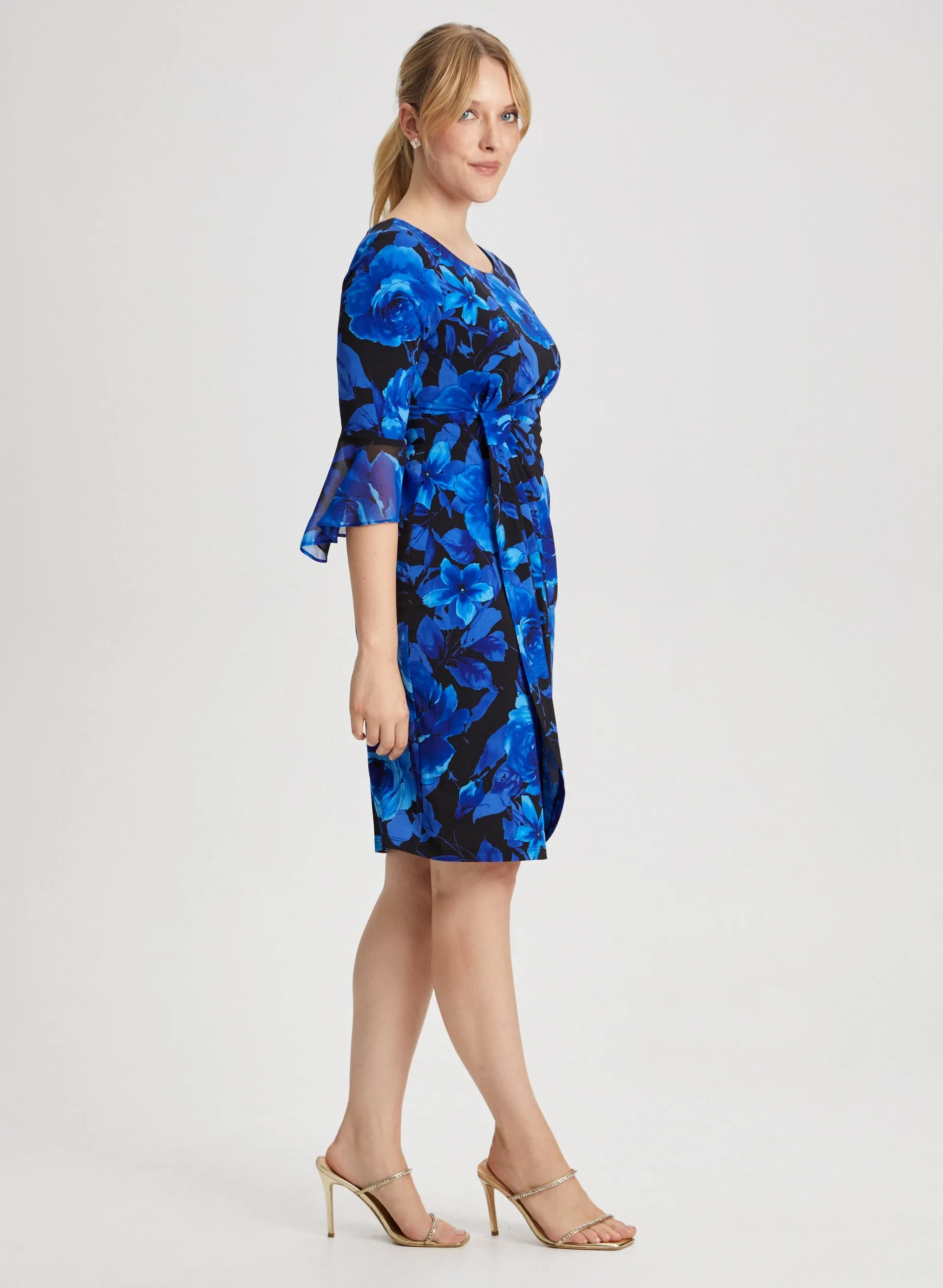 Flounce Sleeve Floral Dress sold by Laura product image thumbnail 2