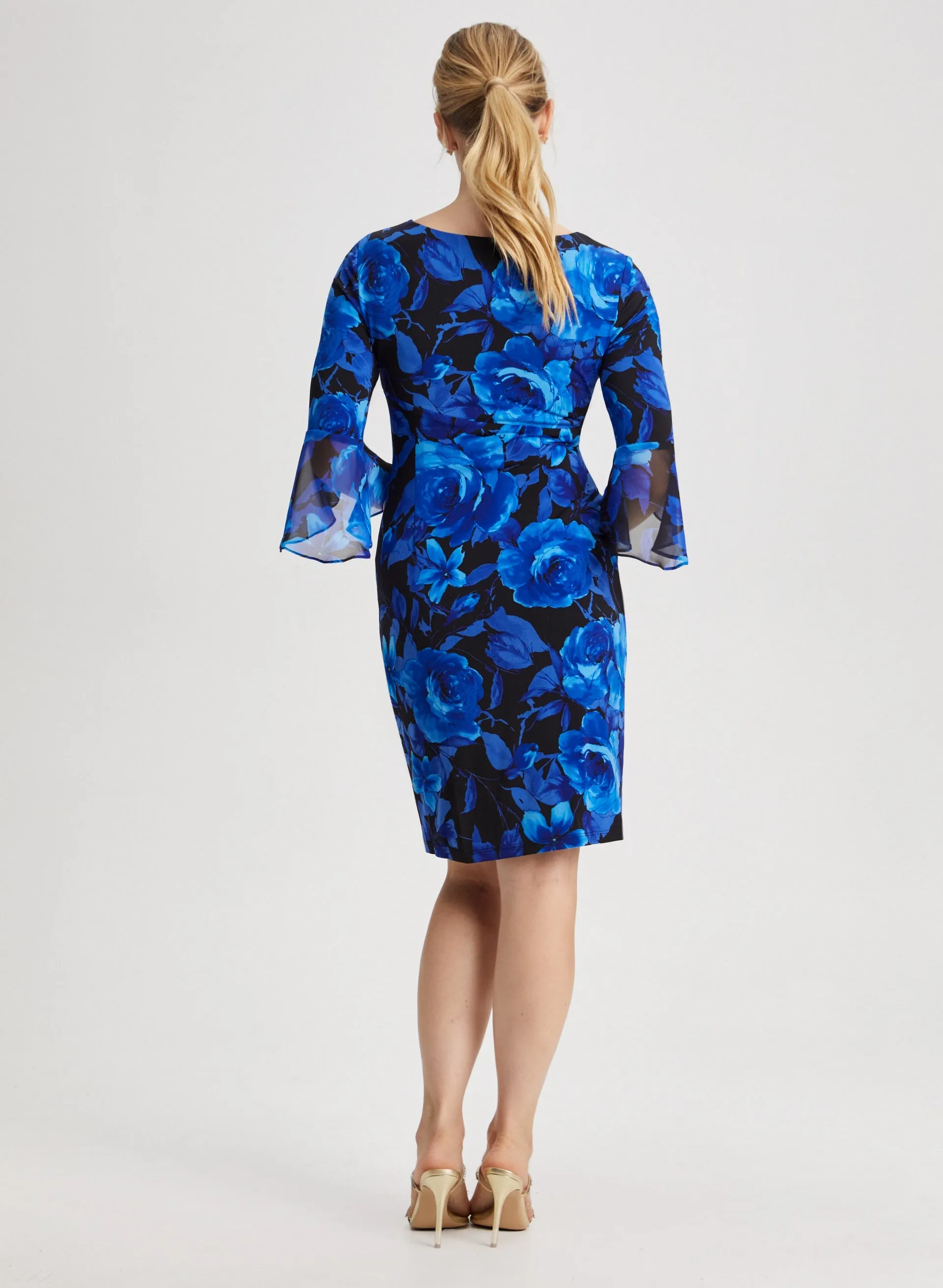 Flounce Sleeve Floral Dress sold by Laura product image thumbnail 3