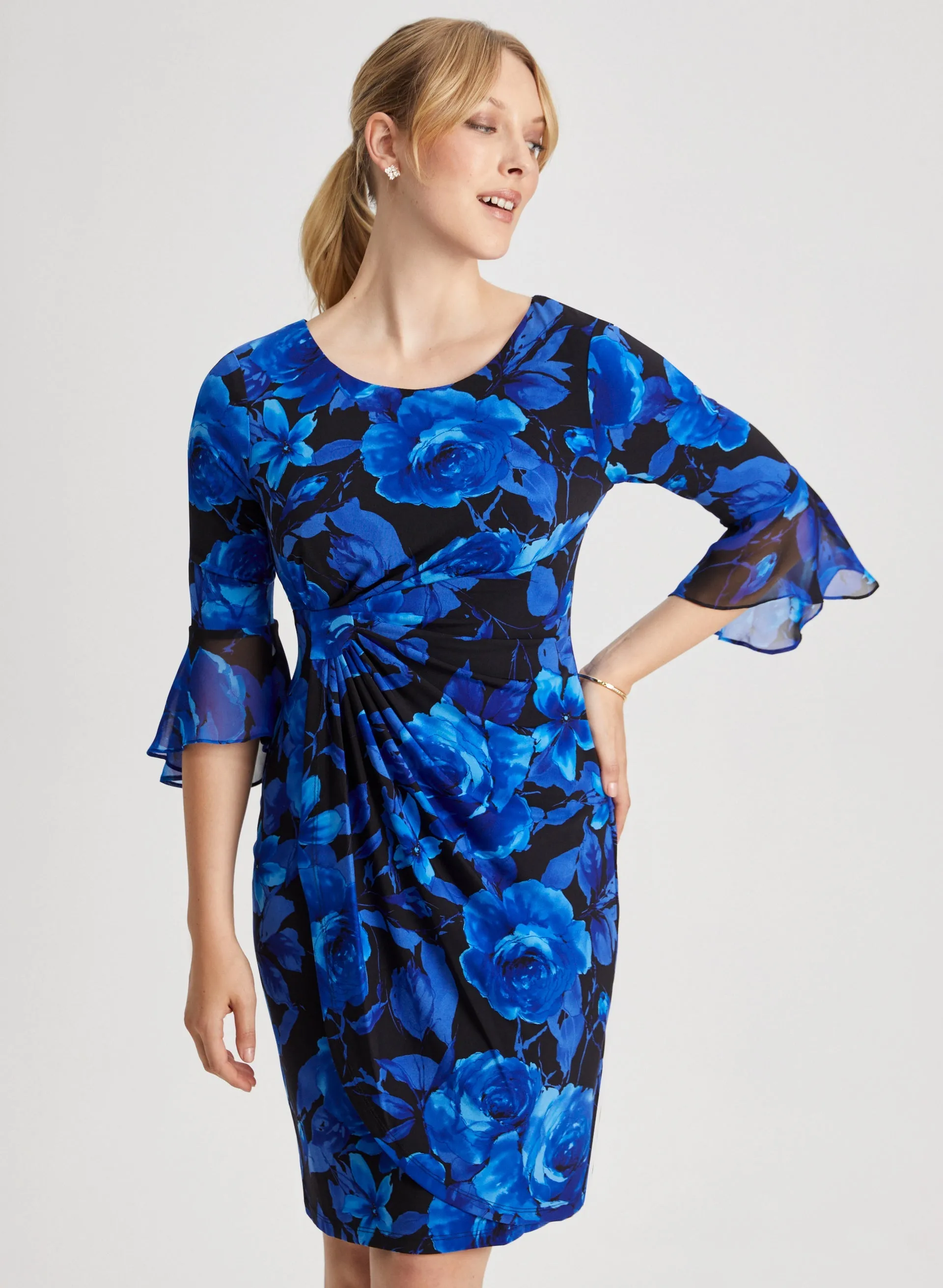 Flounce Sleeve Floral Dress sold by Laura product image thumbnail 5