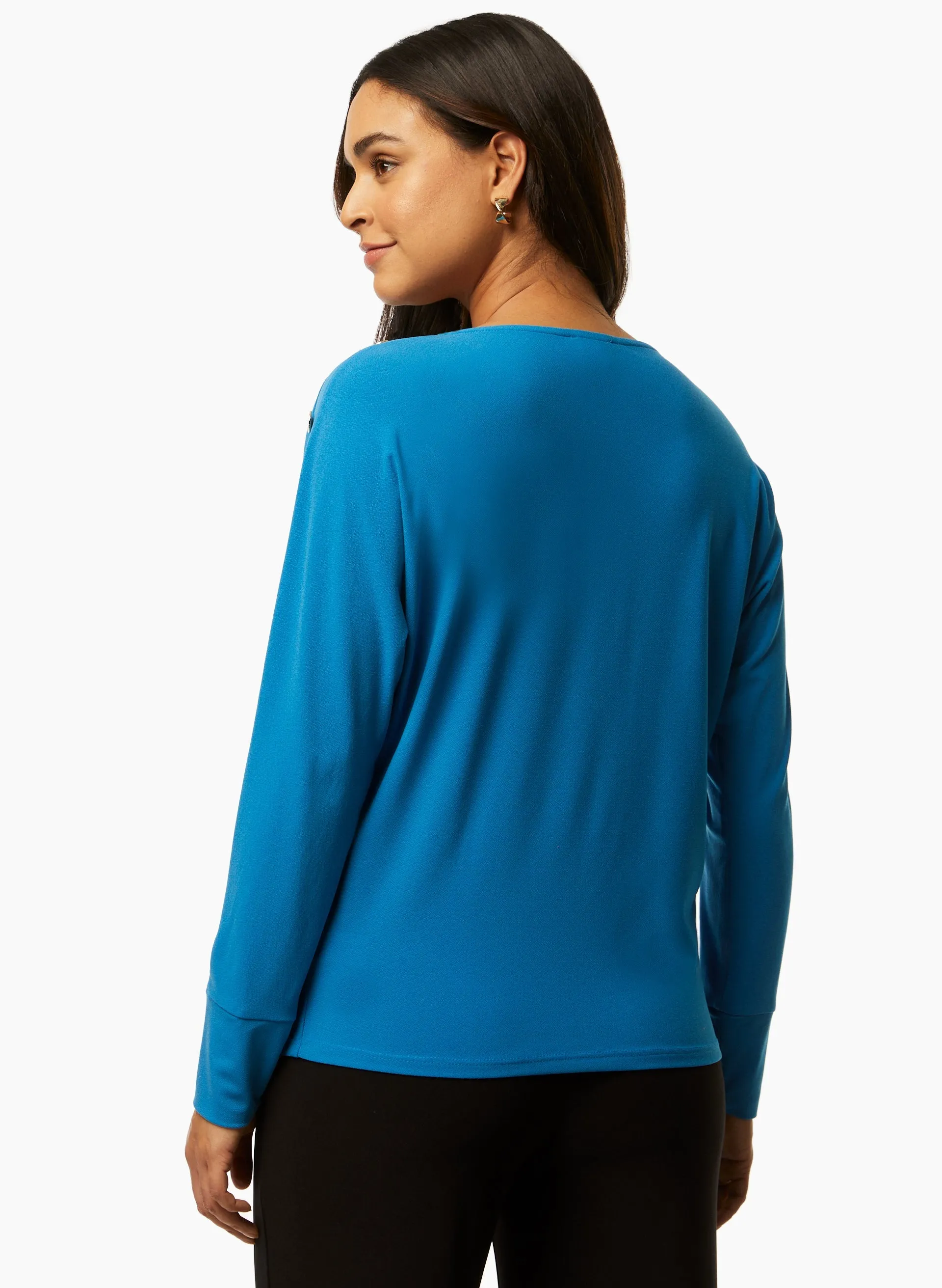 Button Detail Dolman Sleeve Top sold by Laura product image thumbnail 4