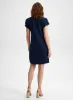 Split V-Neck Shift Dress sold by Laura