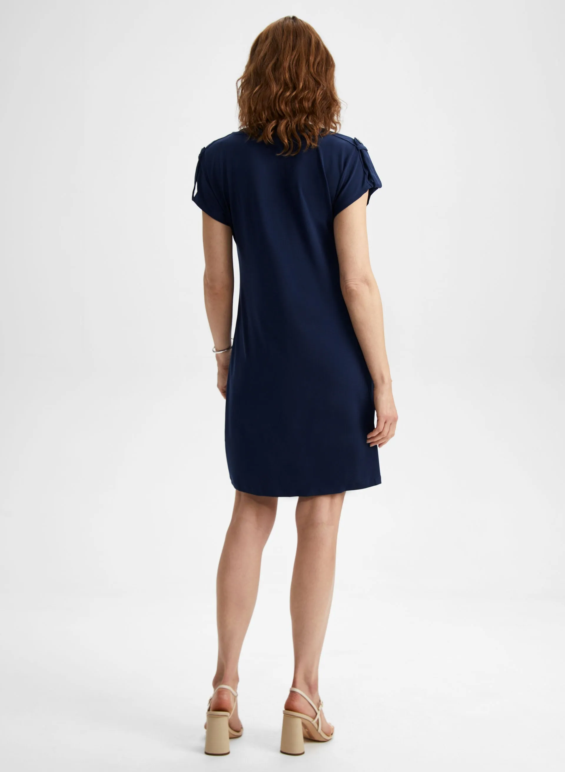 Split V-Neck Shift Dress sold by Laura product image thumbnail 2